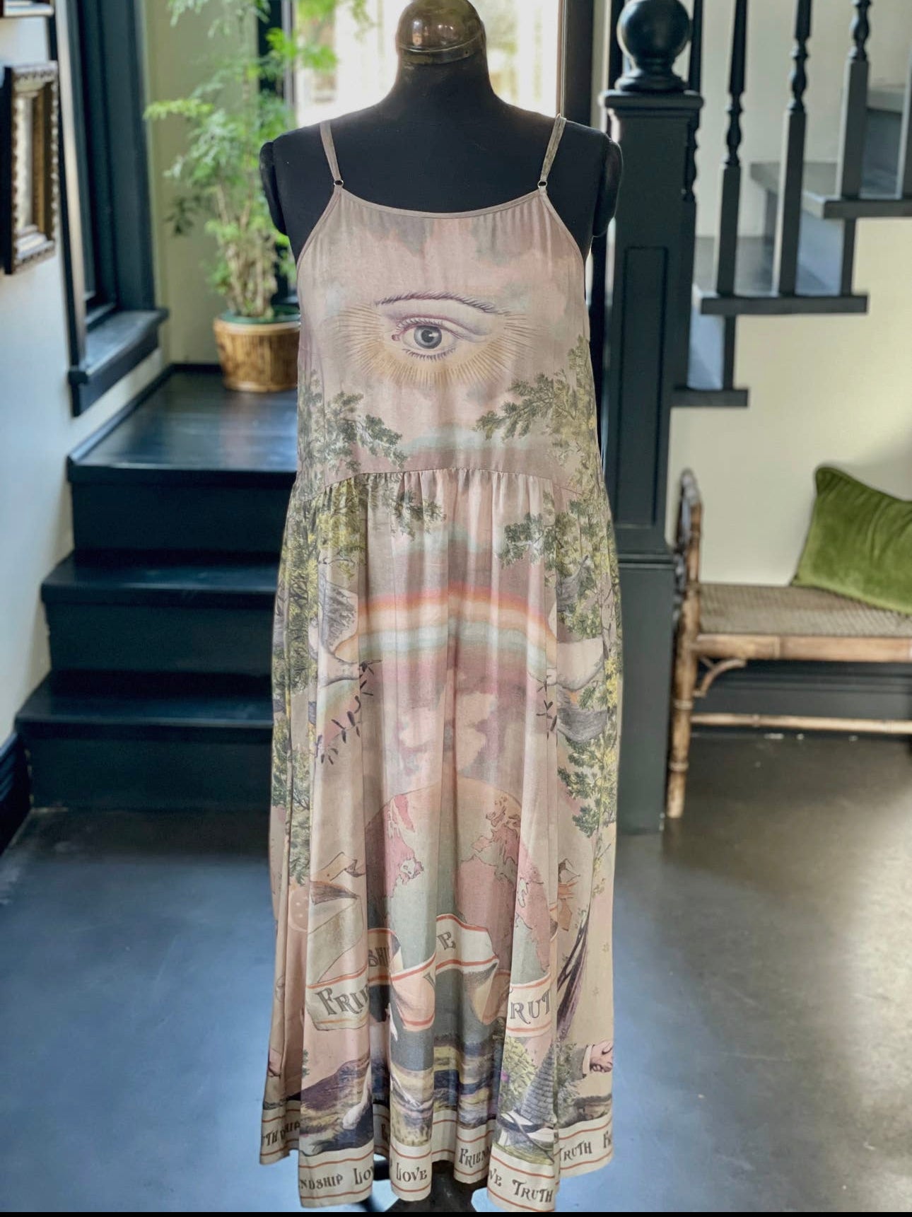 Sunwashed Slip Dress - Out of the Blue