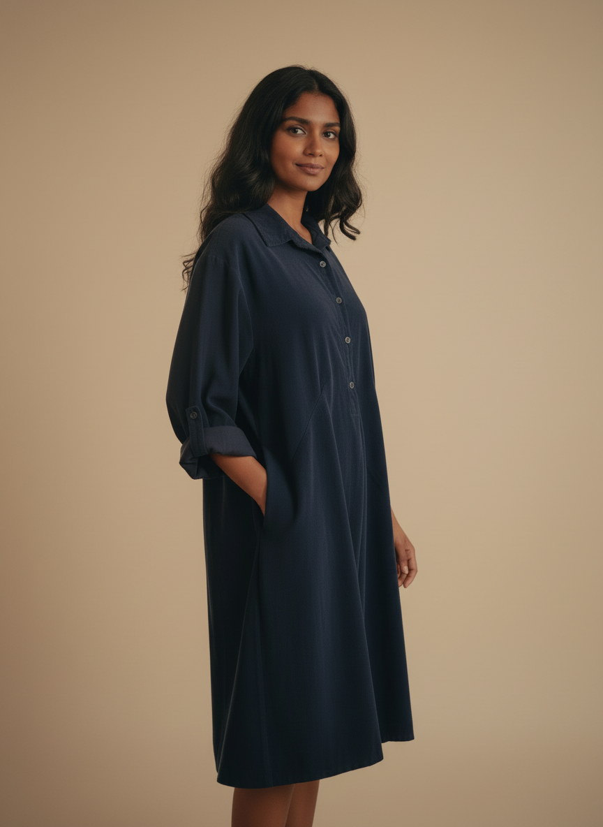 Anise Corduroy Shirtdress