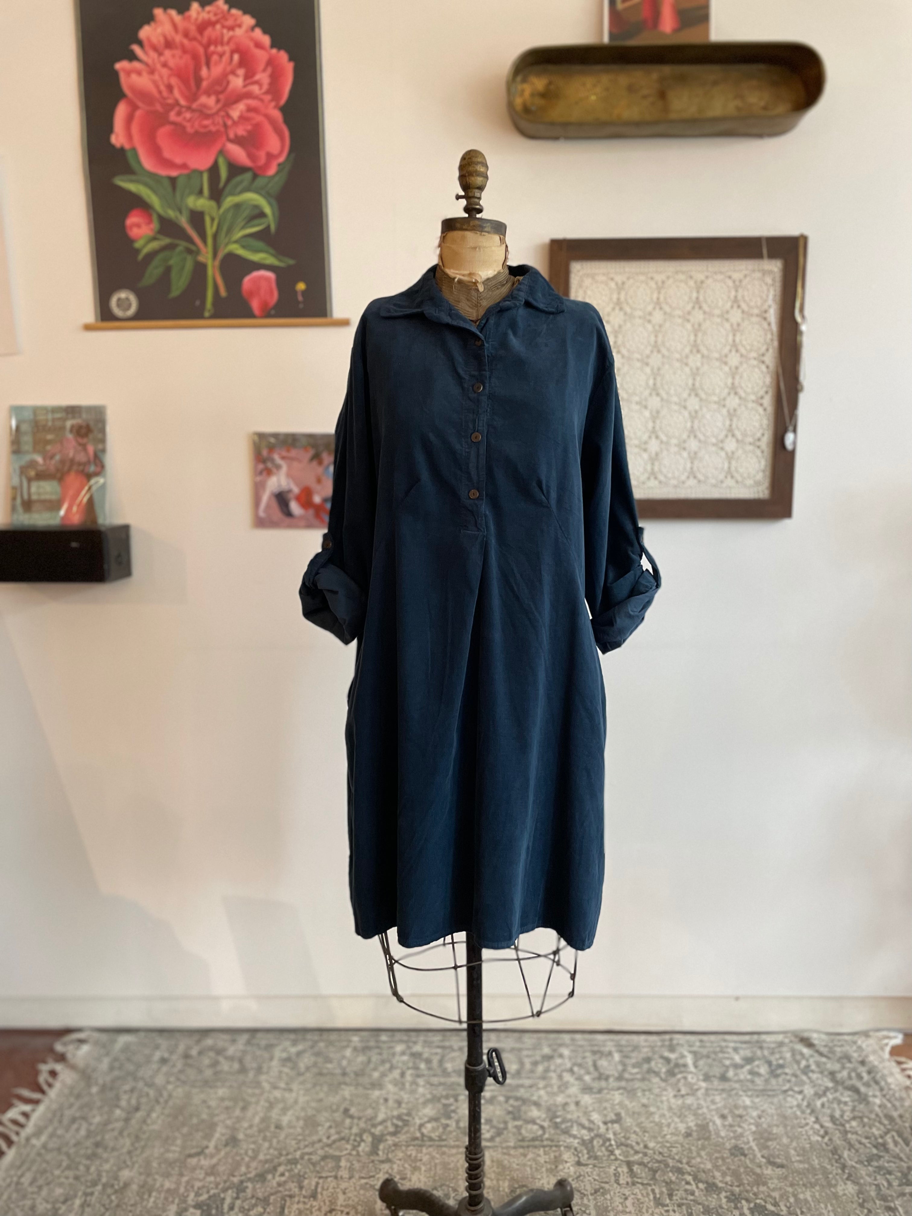 Anise Corduroy Shirtdress - Out of the Blue