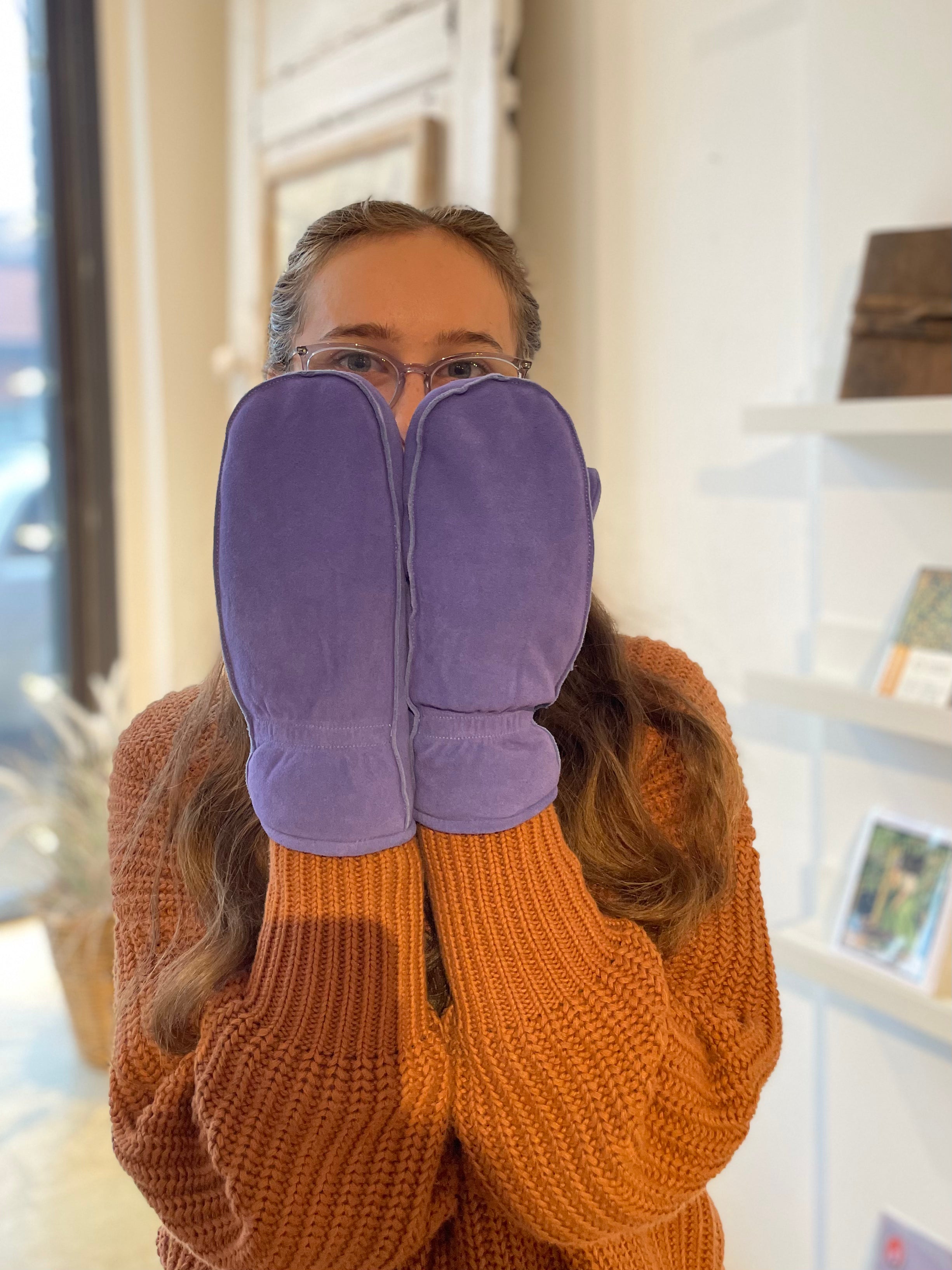 Suede Glittens