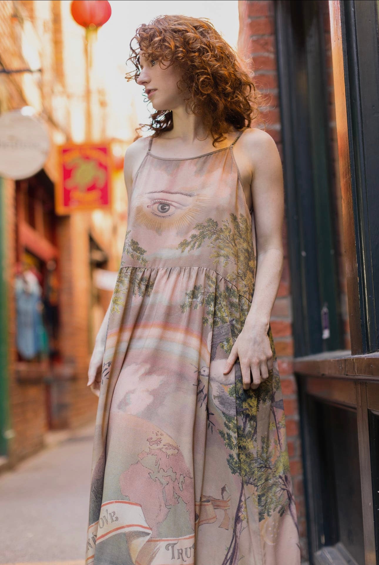 Sunwashed Slip Dress - Out of the Blue