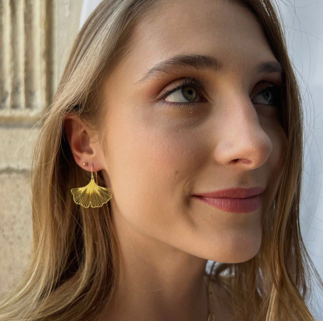 Ginkgo Leaf Earrings - Out of the Blue