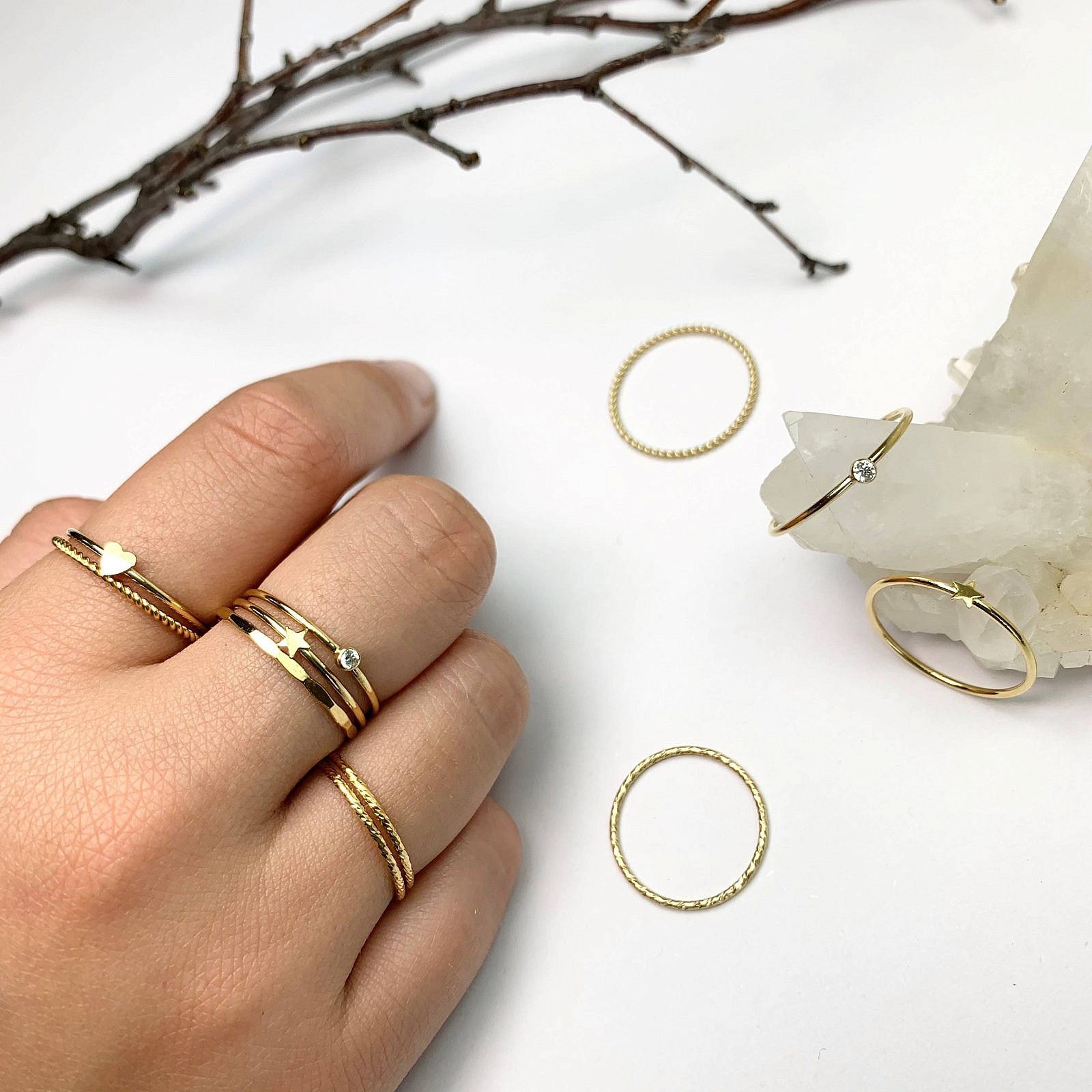 Rope Twist Stacking Ring