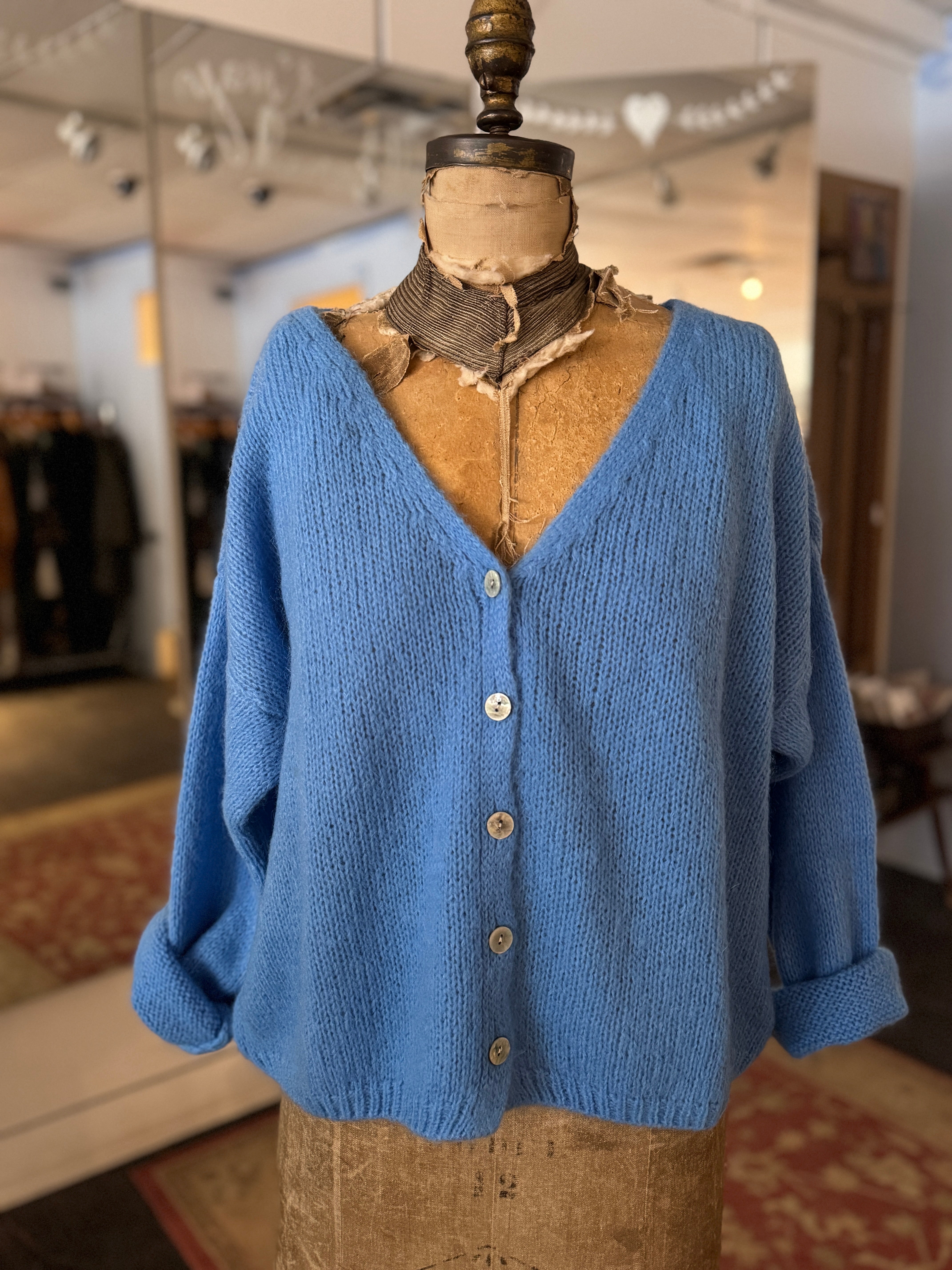 Mohair Cardigan - Out of the Blue