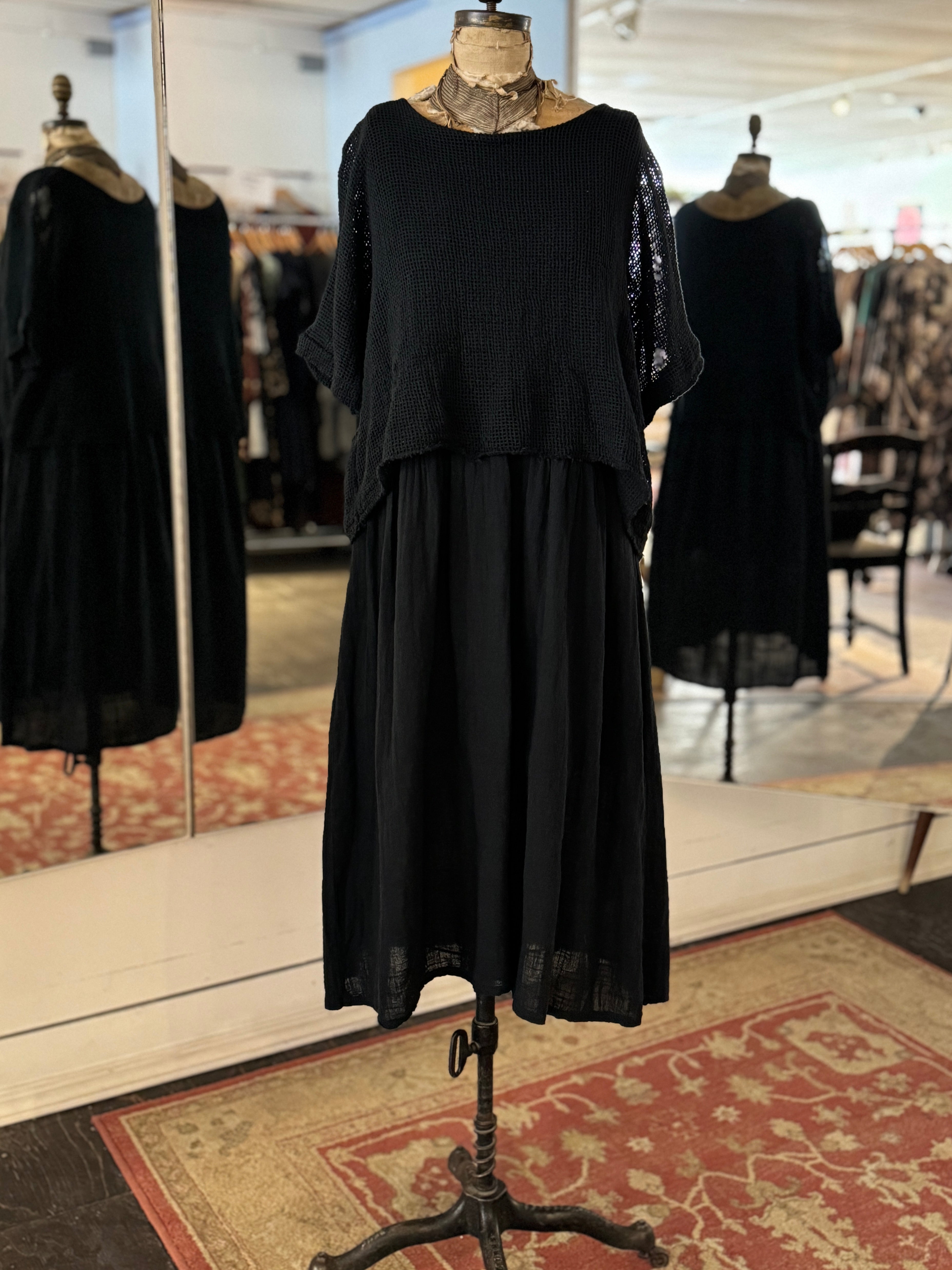 Gracie Cotton Dress - Out of the Blue