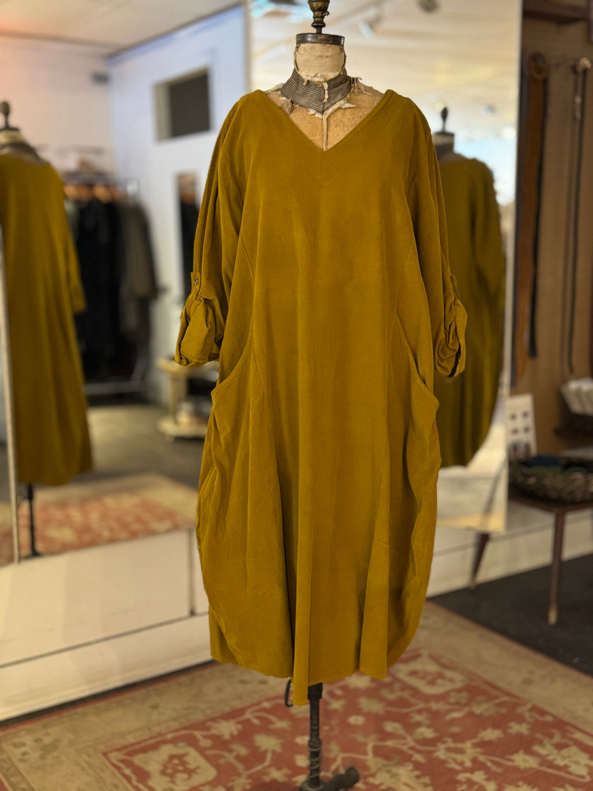 Le Marais Cord Dress - Out of the Blue
