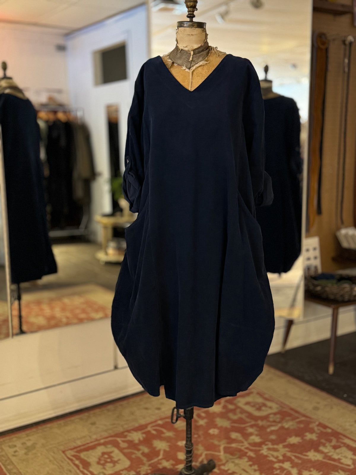 Le Marais Cord Dress - Out of the Blue