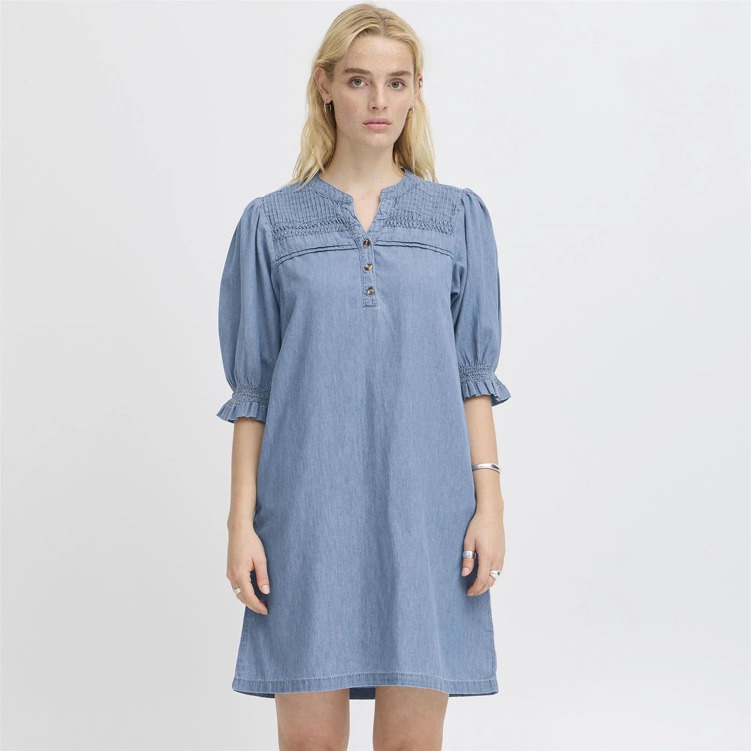 Denim Cotton Dress - Out of the Blue