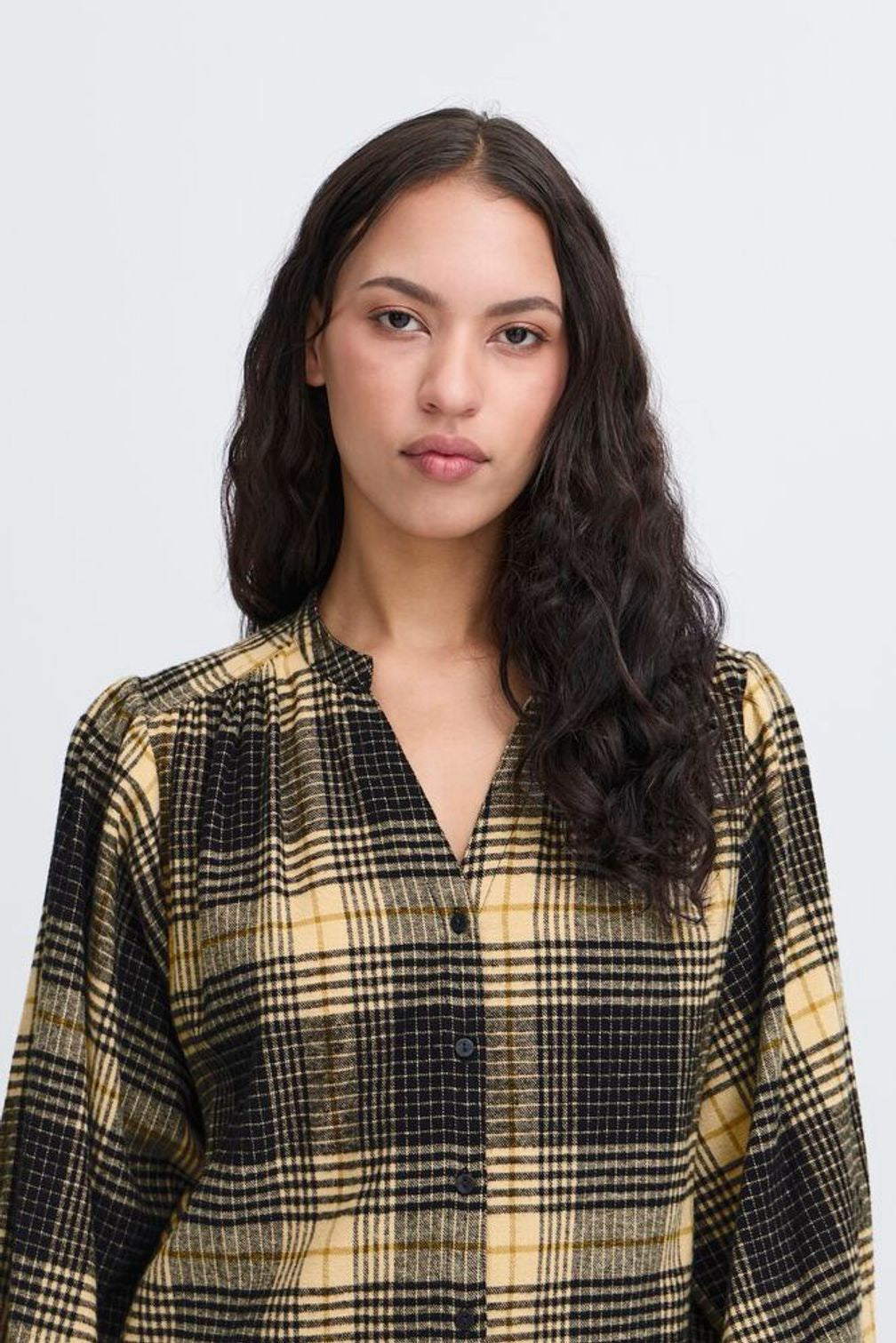 Soft Flannel Plaid Shirt - Out of the Blue