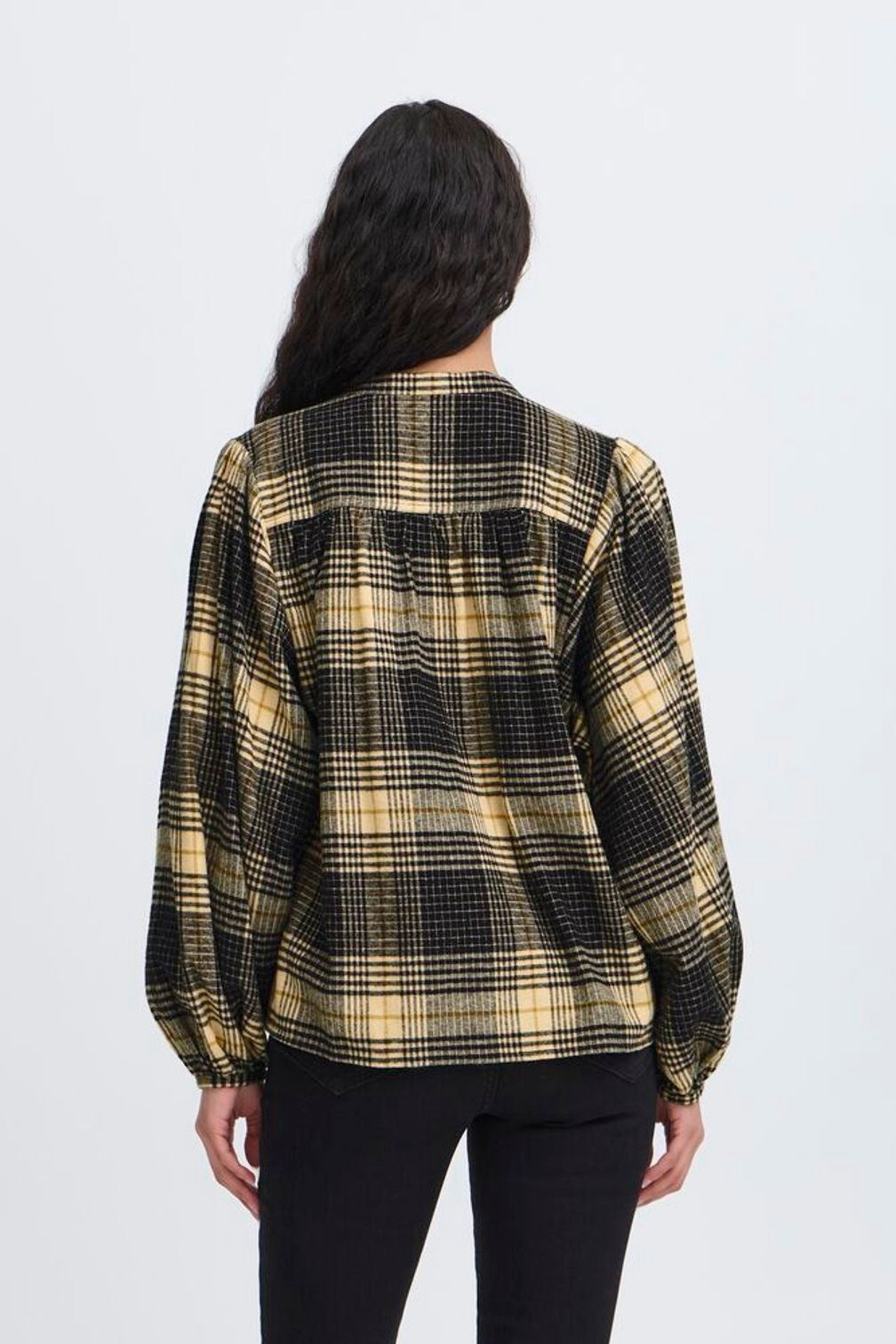 Soft Flannel Plaid Shirt - Out of the Blue