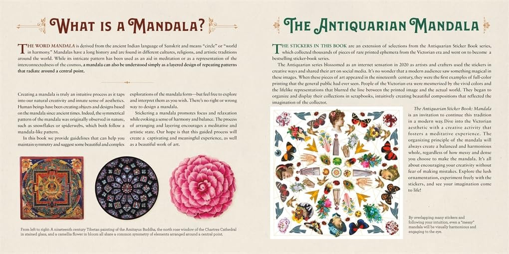 Antiquarian Sticker Book Mandala - Out of the Blue