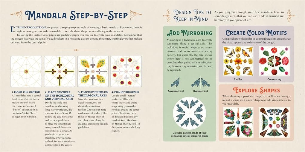 Antiquarian Sticker Book Mandala - Out of the Blue