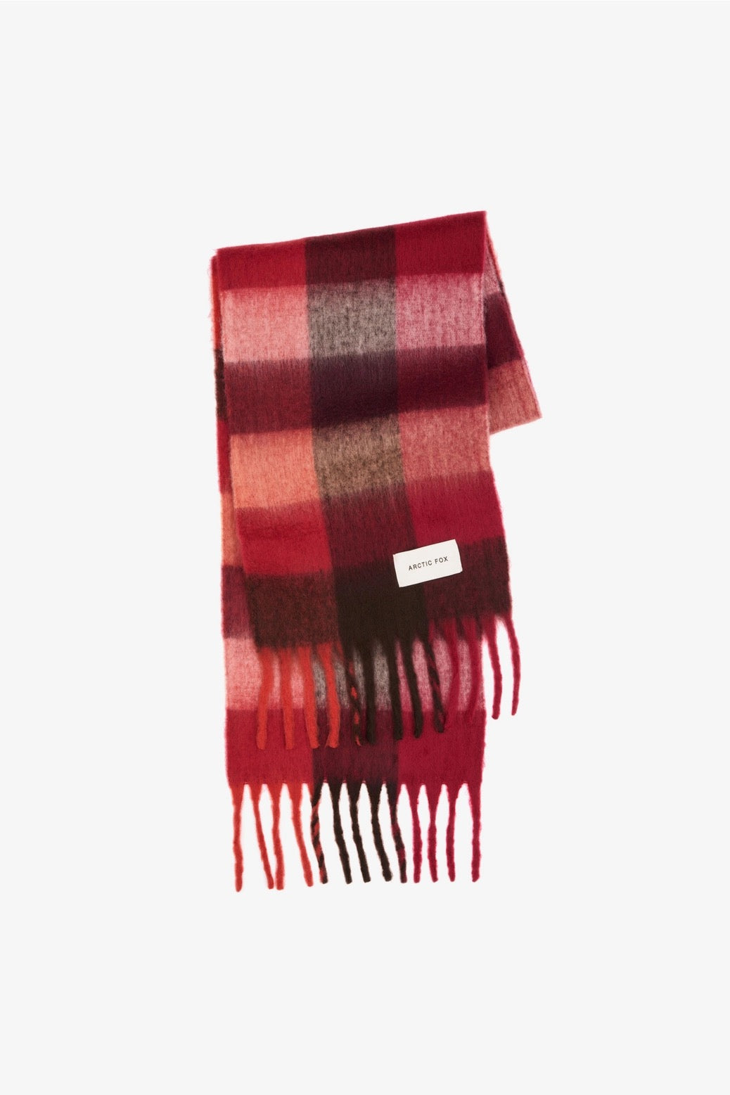 The Reykjavik Scarf Burgundy check