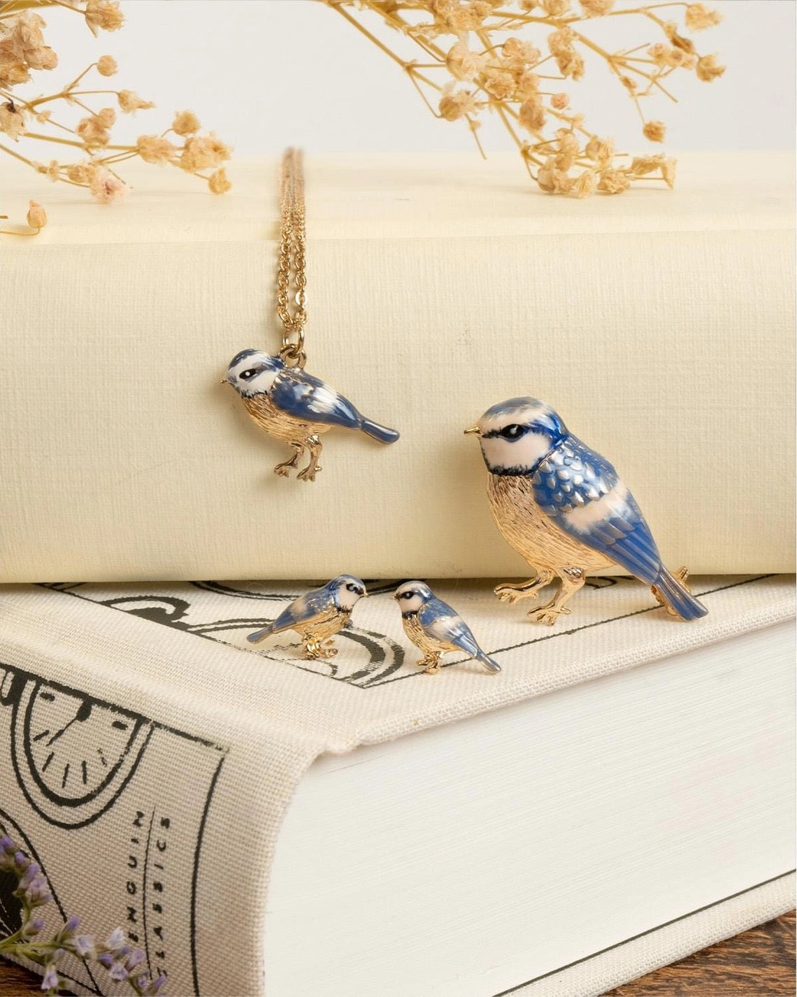 Blue Tit Brooch