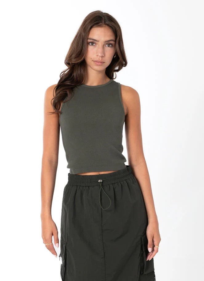 RIBBED TANK BAMBOO - Out of the Blue