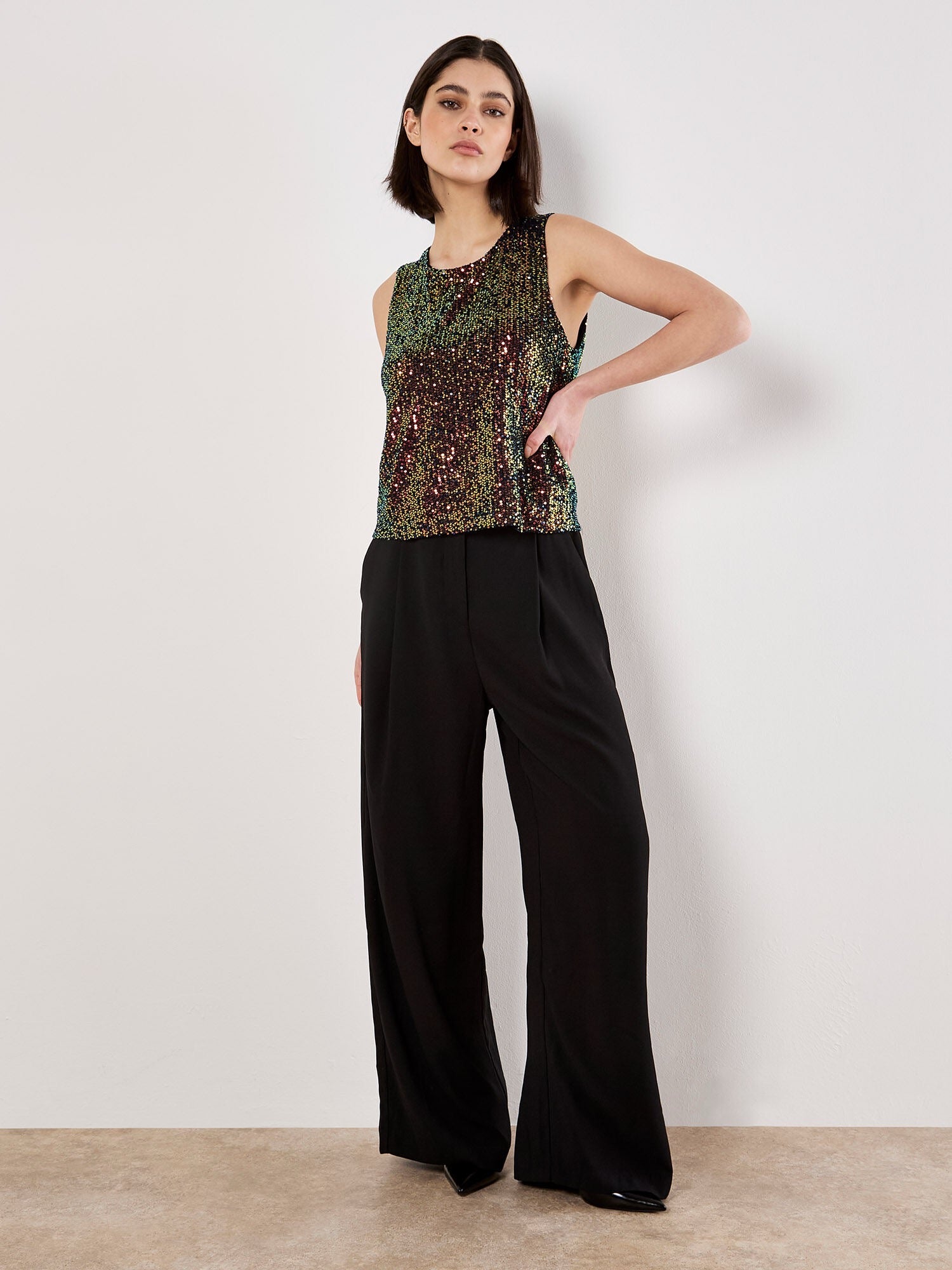 Sequin Tank Top