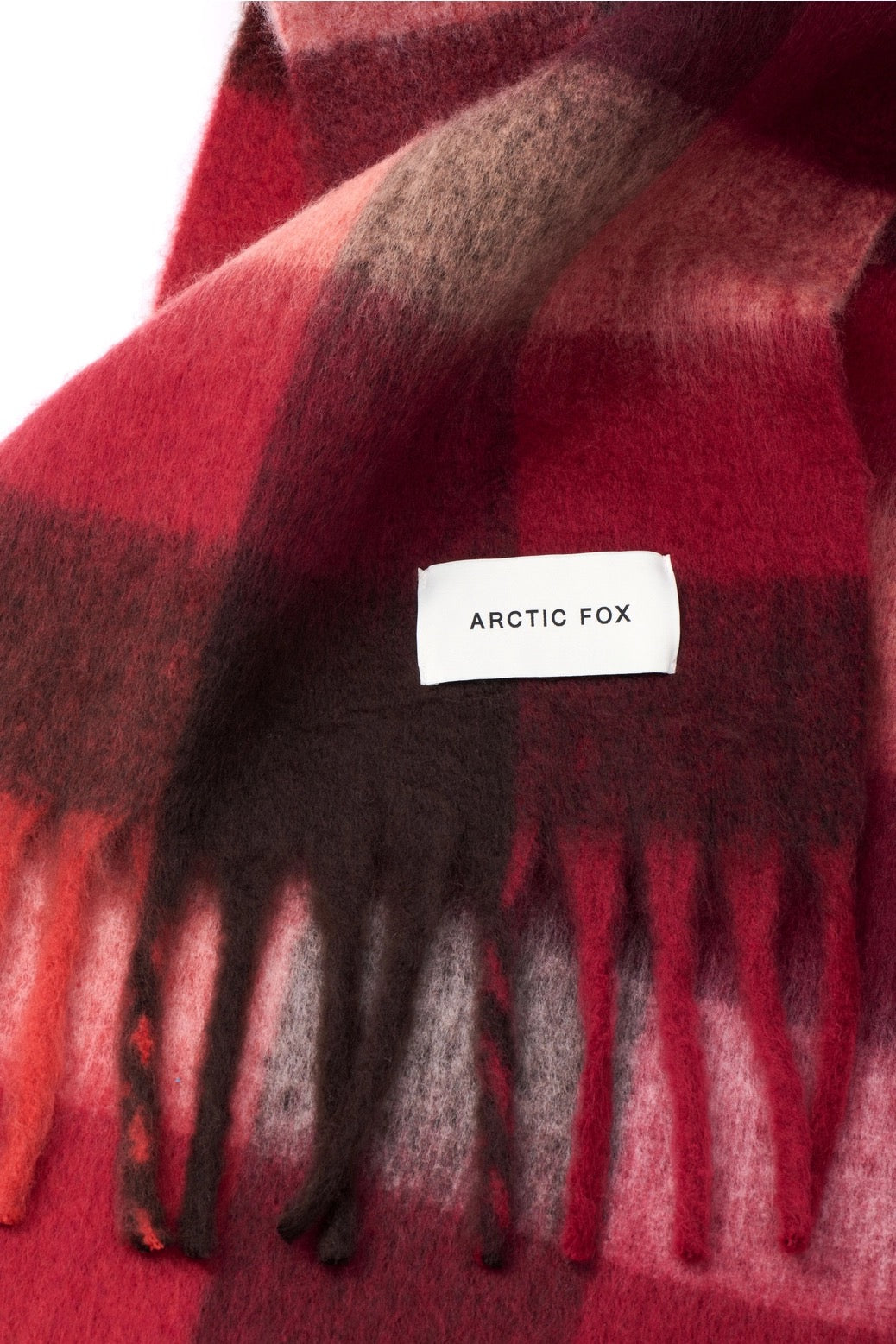 The Reykjavik Scarf Burgundy check