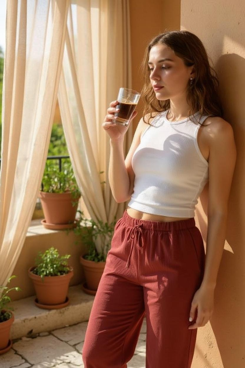 RIBBED TANK BAMBOO - Out of the Blue