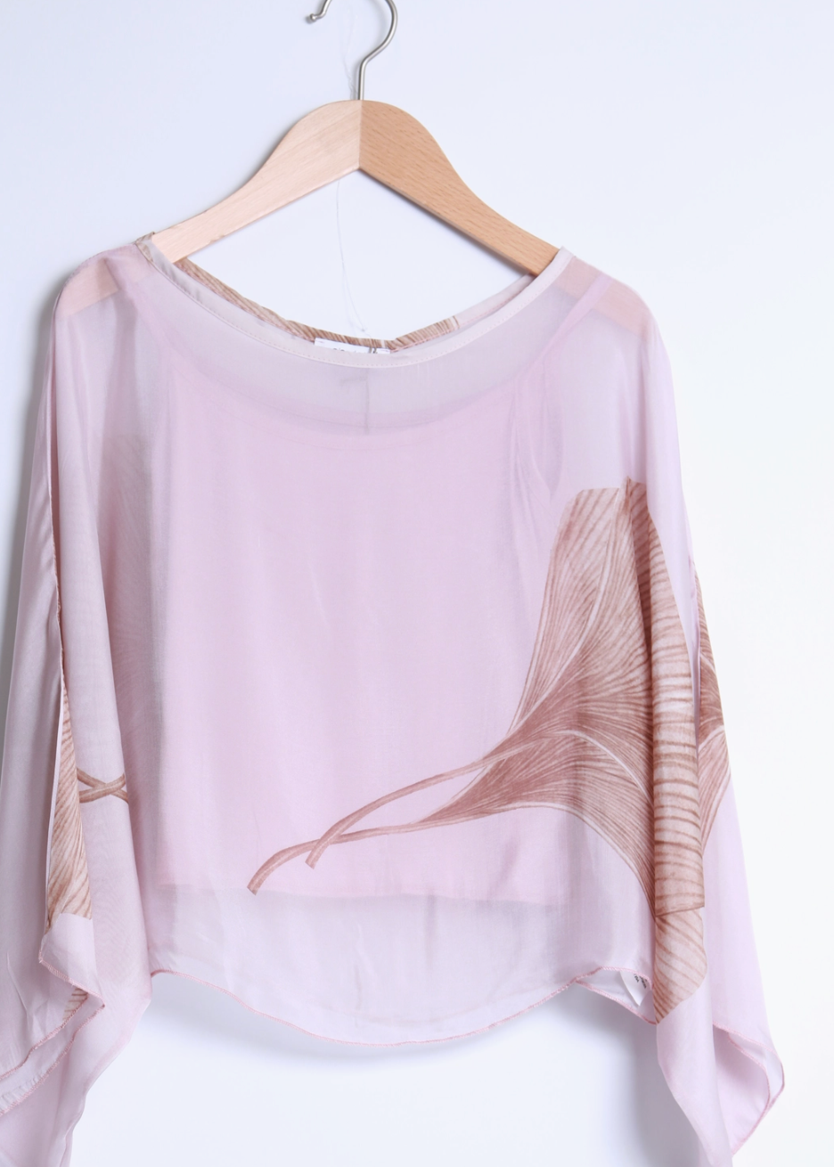 Botanical Silk Blouse