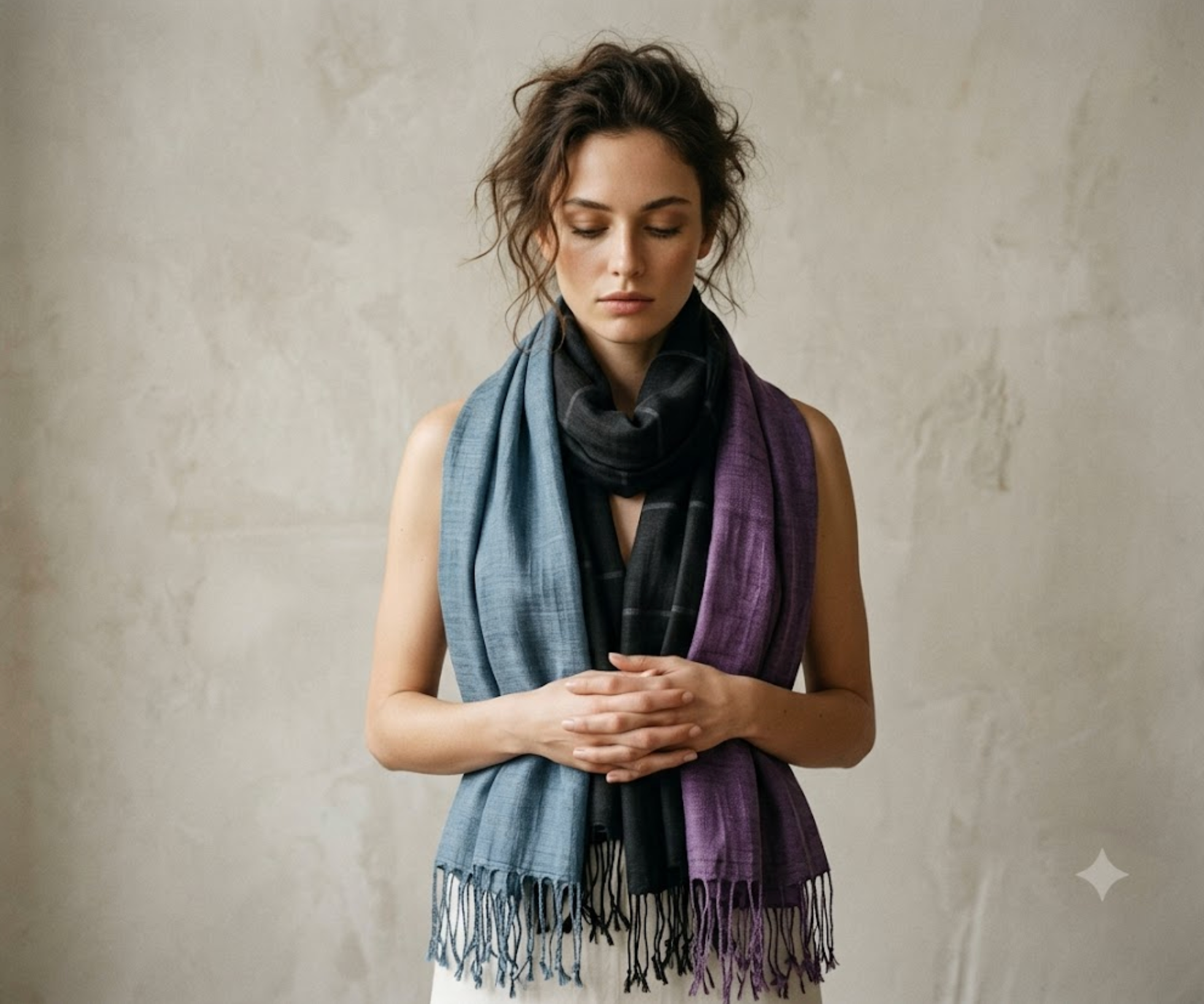 Aire Silk Linen Scarf