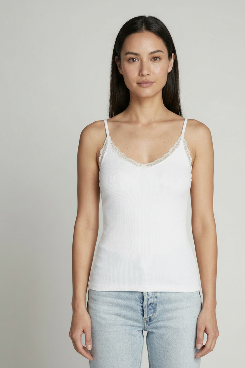 Bamboo Lace Trim Tank