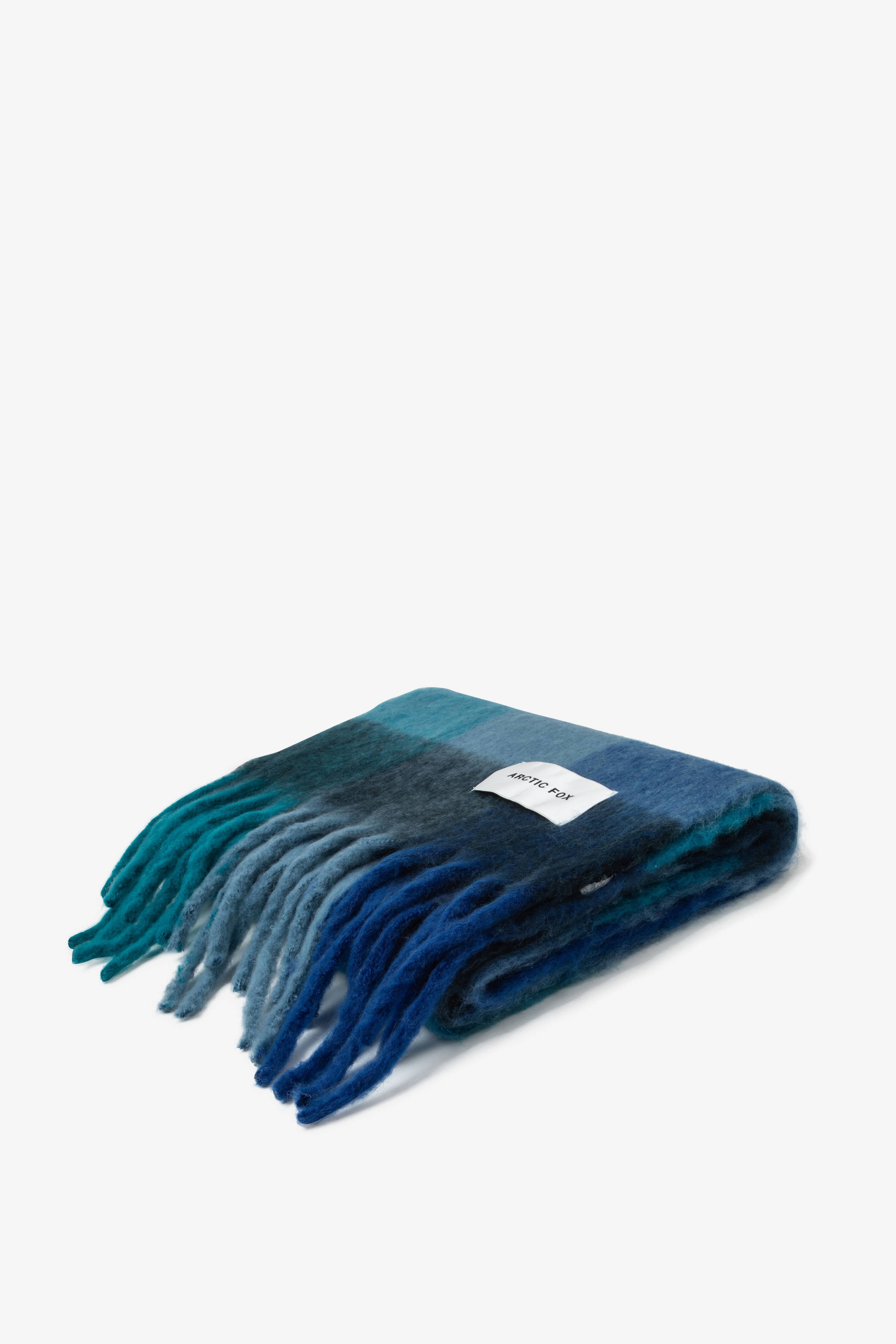 The Reykjavik Scarf - 100% Recycled - Blue Check - FW25 - Out of the Blue