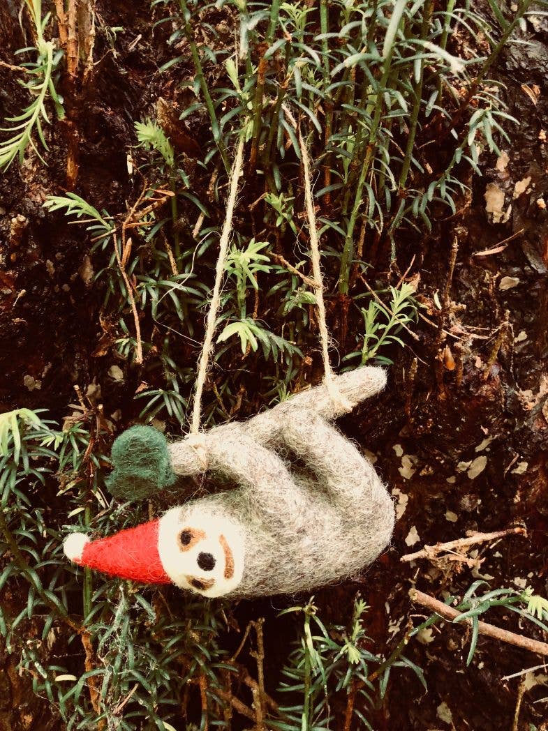 Felt Christmas Sloth Tree