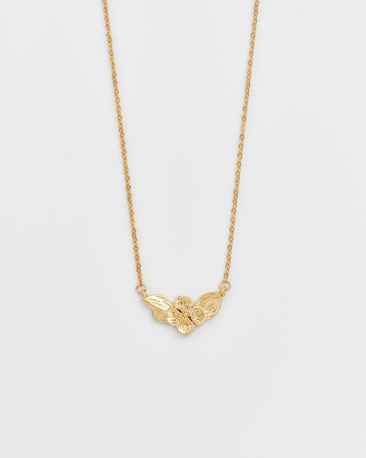 Poppy Anemone Gold Chain Necklace - Out of the Blue