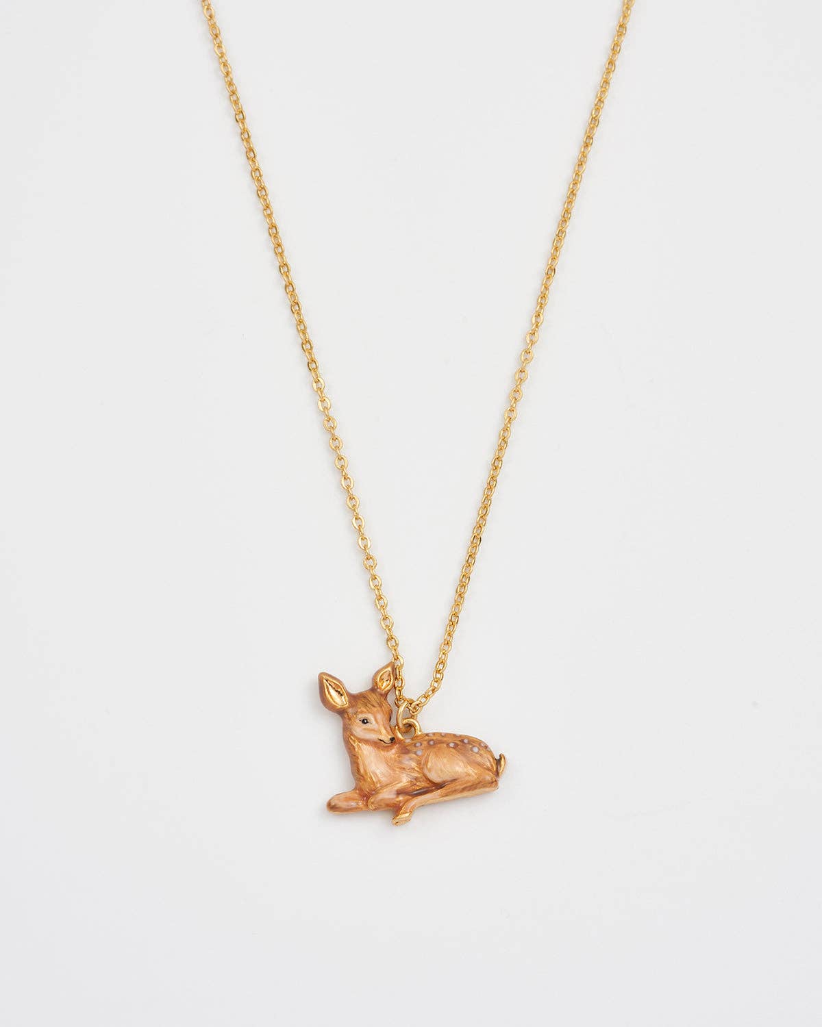 Resting Fawn Gold Chain Necklace - Out of the Blue