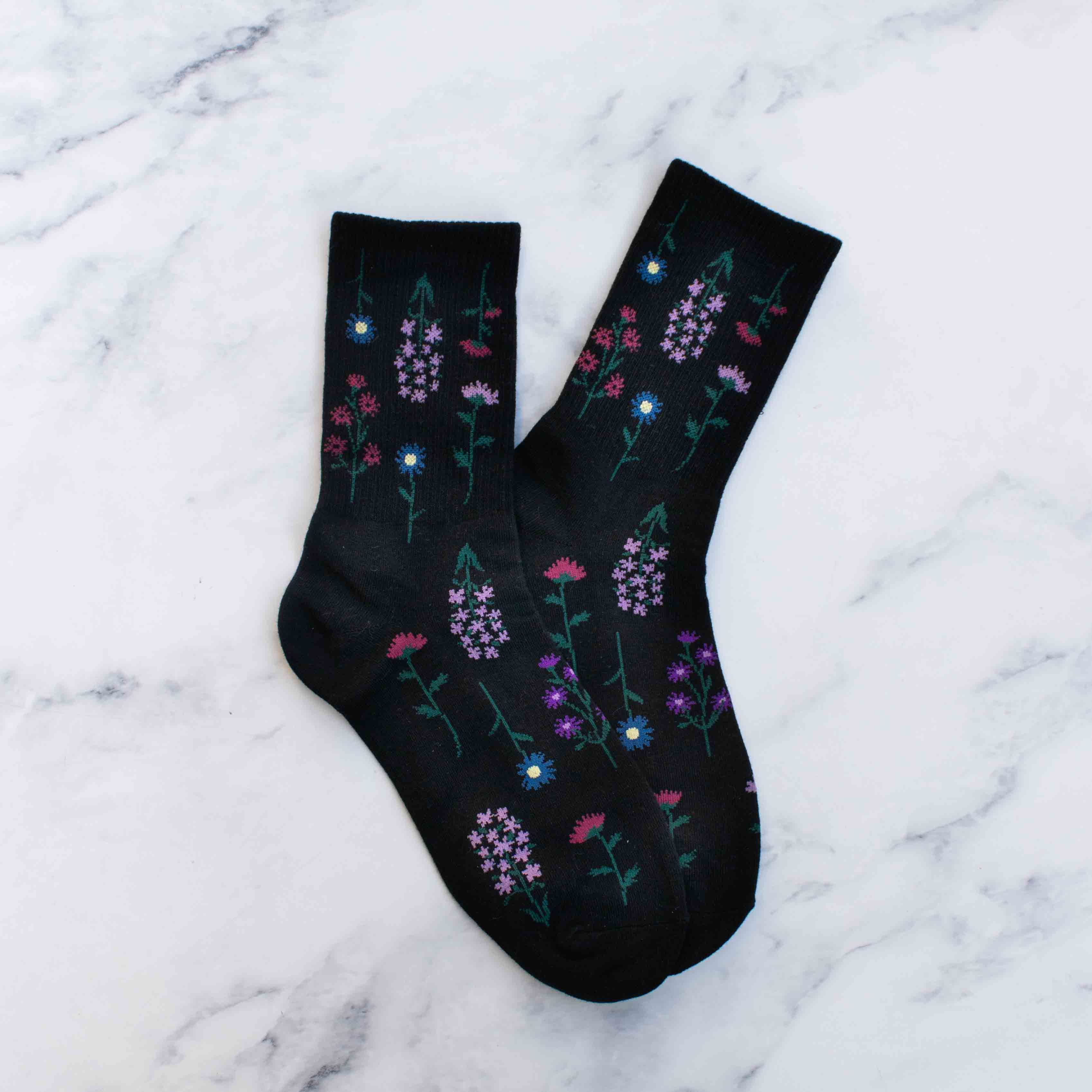 Botanical Garden Socks - Out of the Blue