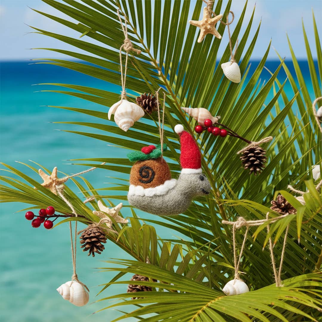 Felt Christmas Snail