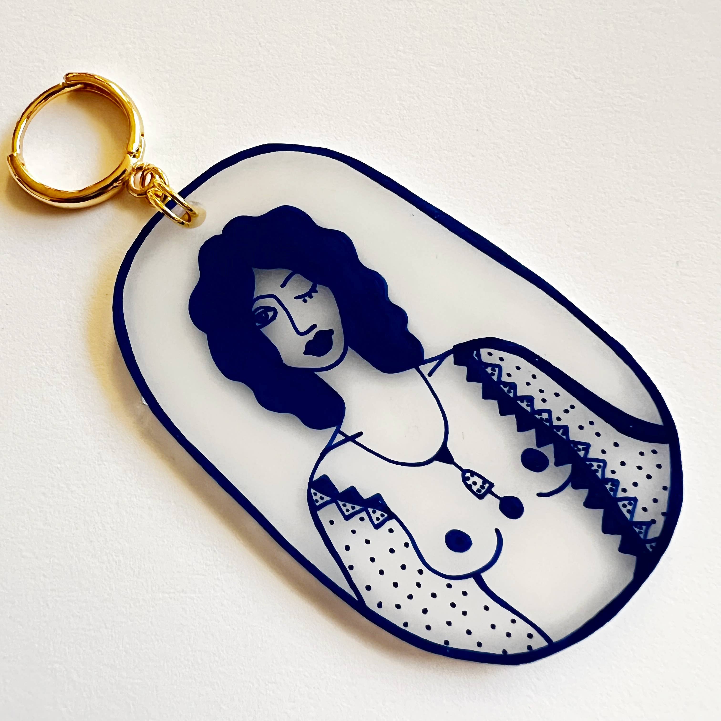 Painted Lady Ear-Rings