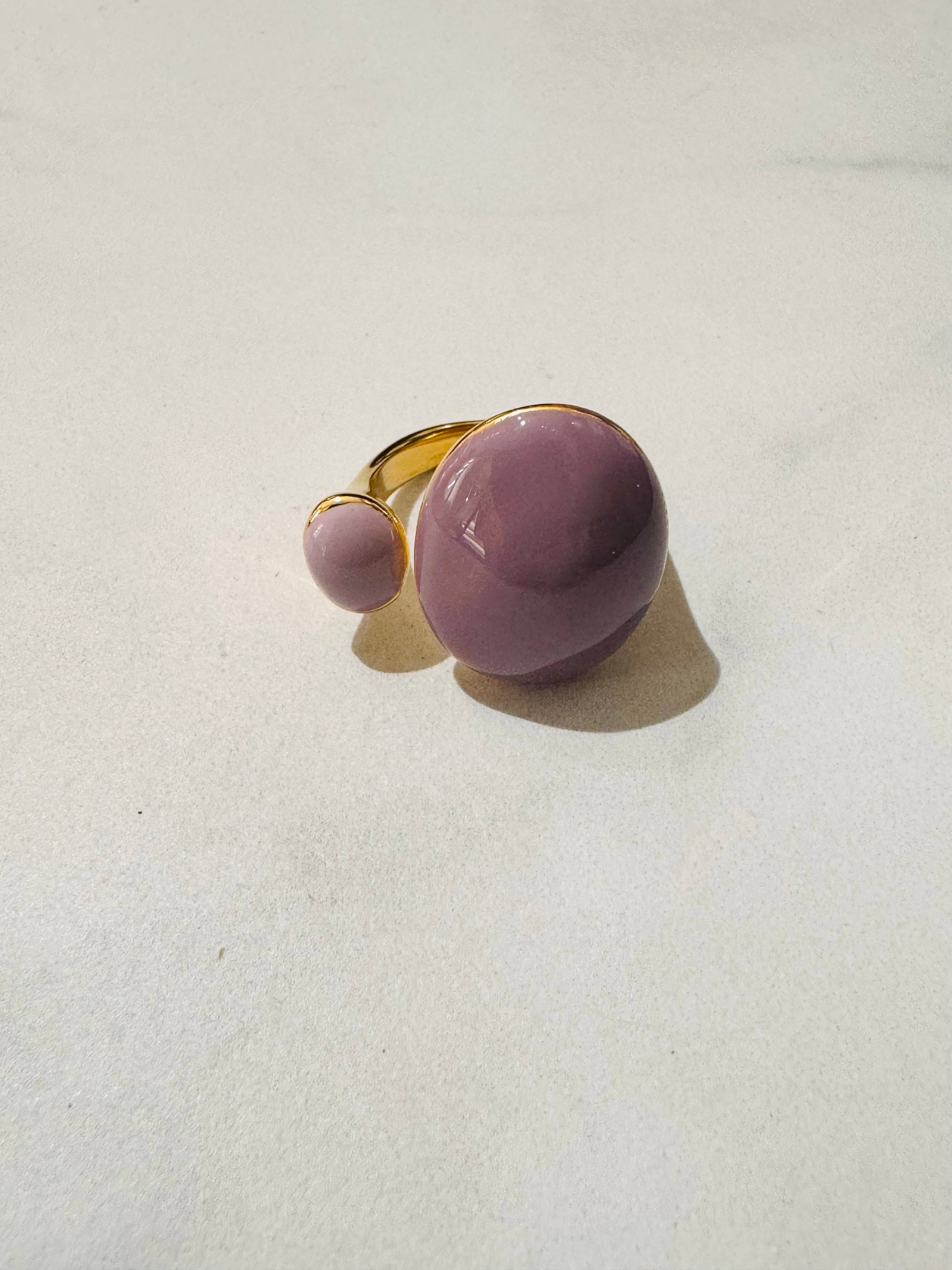 Morris Stainless Enamel Ring - Out of the Blue
