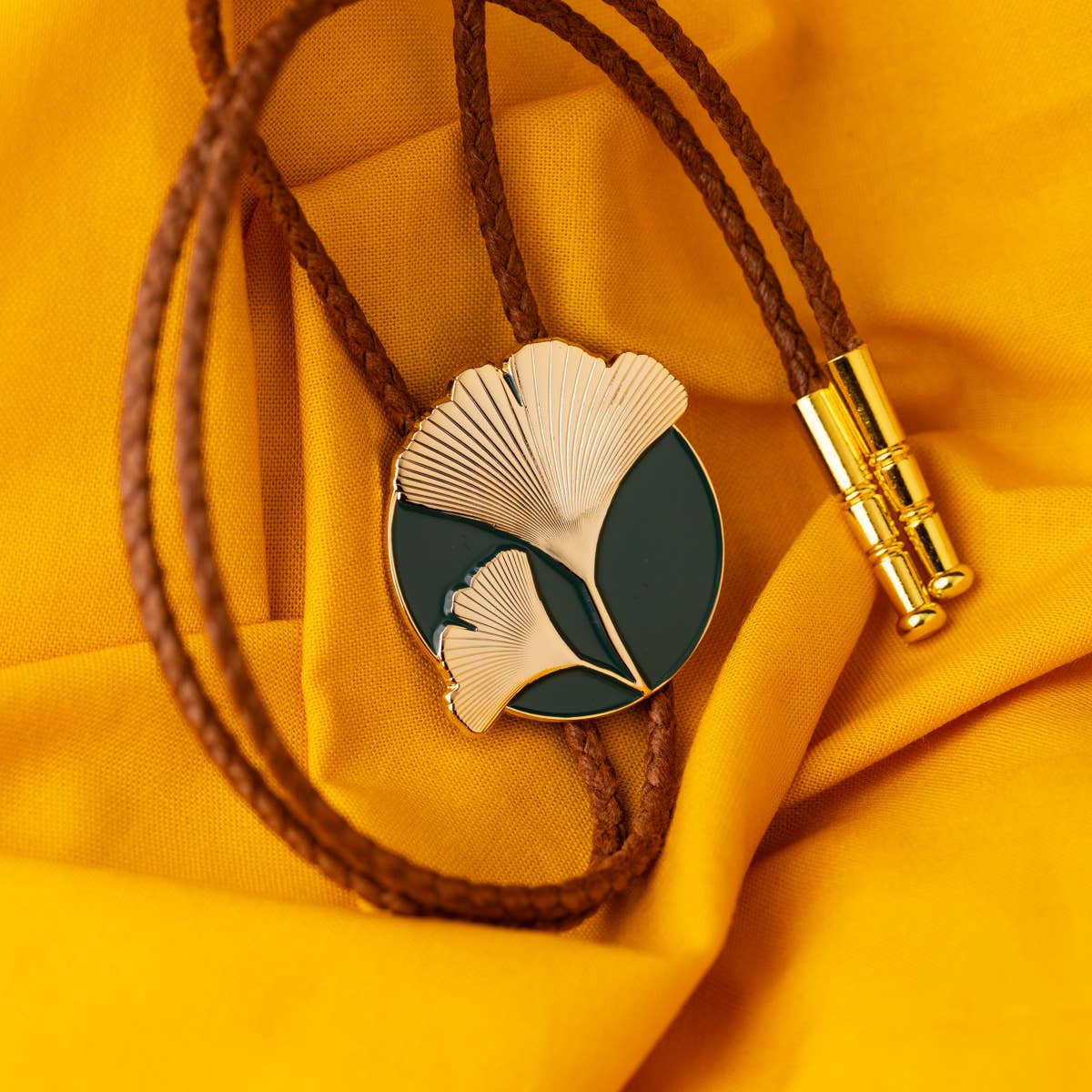 Ginkgo Bolo Tie - Out of the Blue
