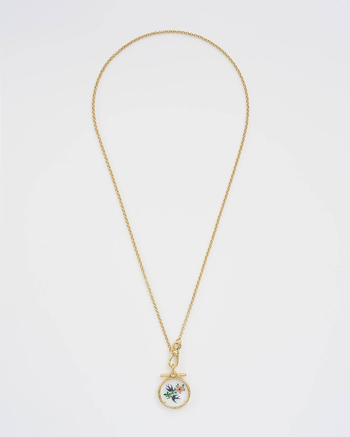 Swallow Monocle Necklace