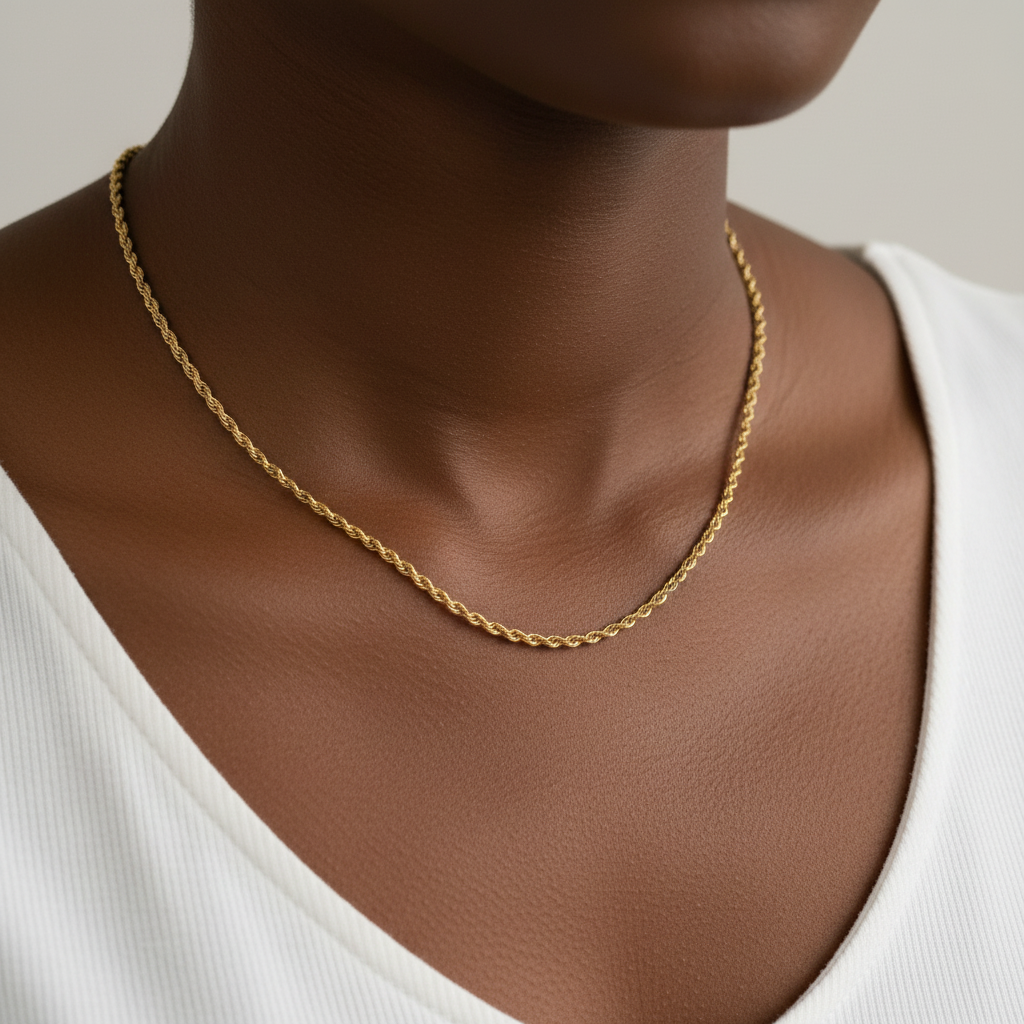 Dainty 18k Gold PVD Plated Chain Necklaces - Out of the Blue