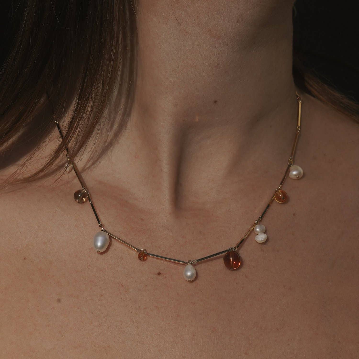 Fête Necklace - Tan
