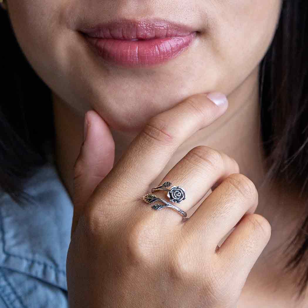 Rose Adjustable Ring - Out of the Blue