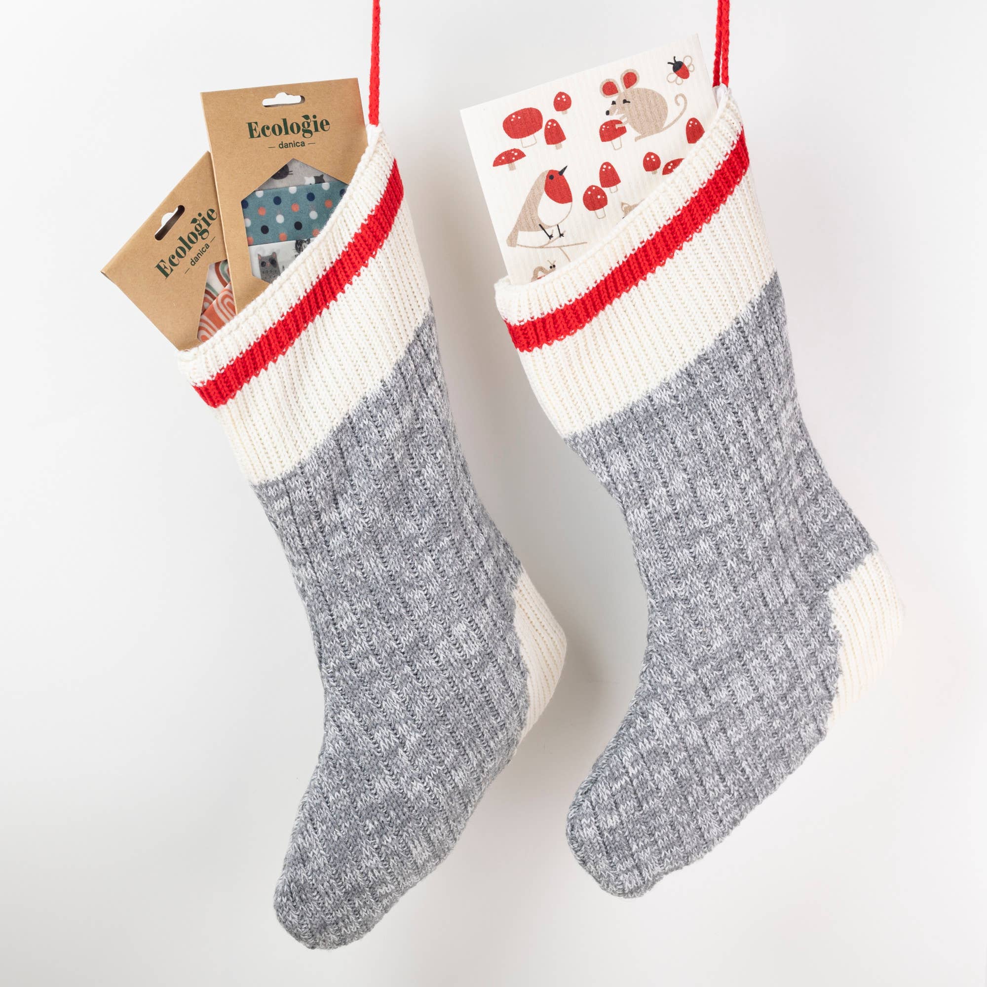 Toadstool Time Swedish Dishcloth