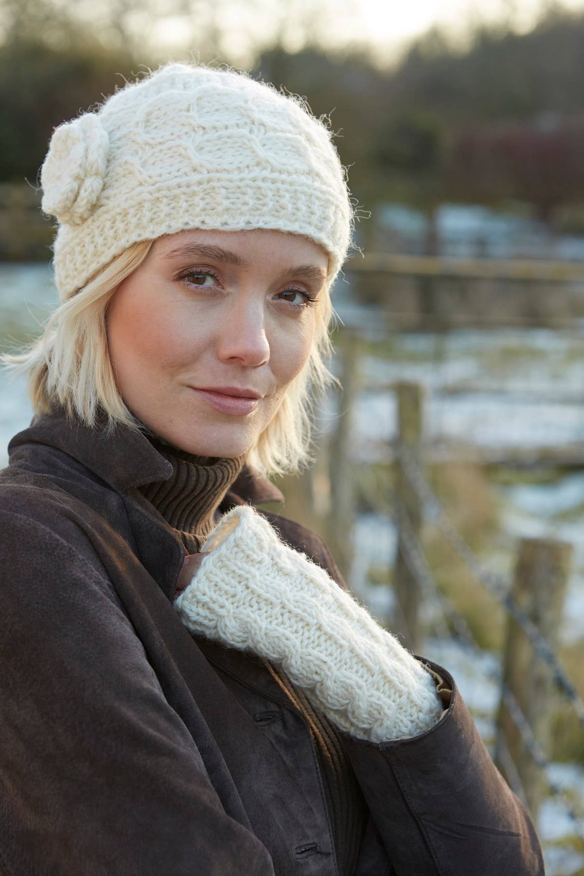 Crocheted Flower Hat