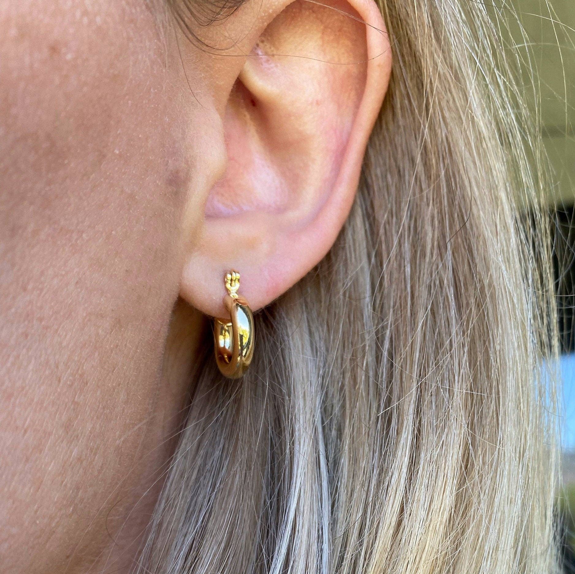 18k Gold Filled Hoop Earrings