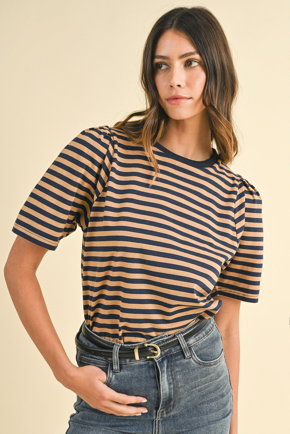 Striped Knit Top
