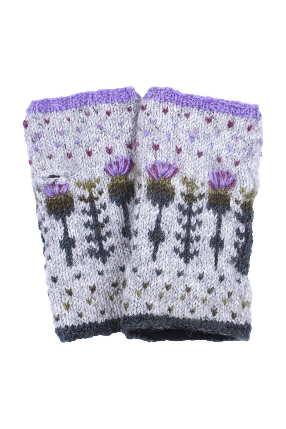 Scottish Thistle Handwarmers