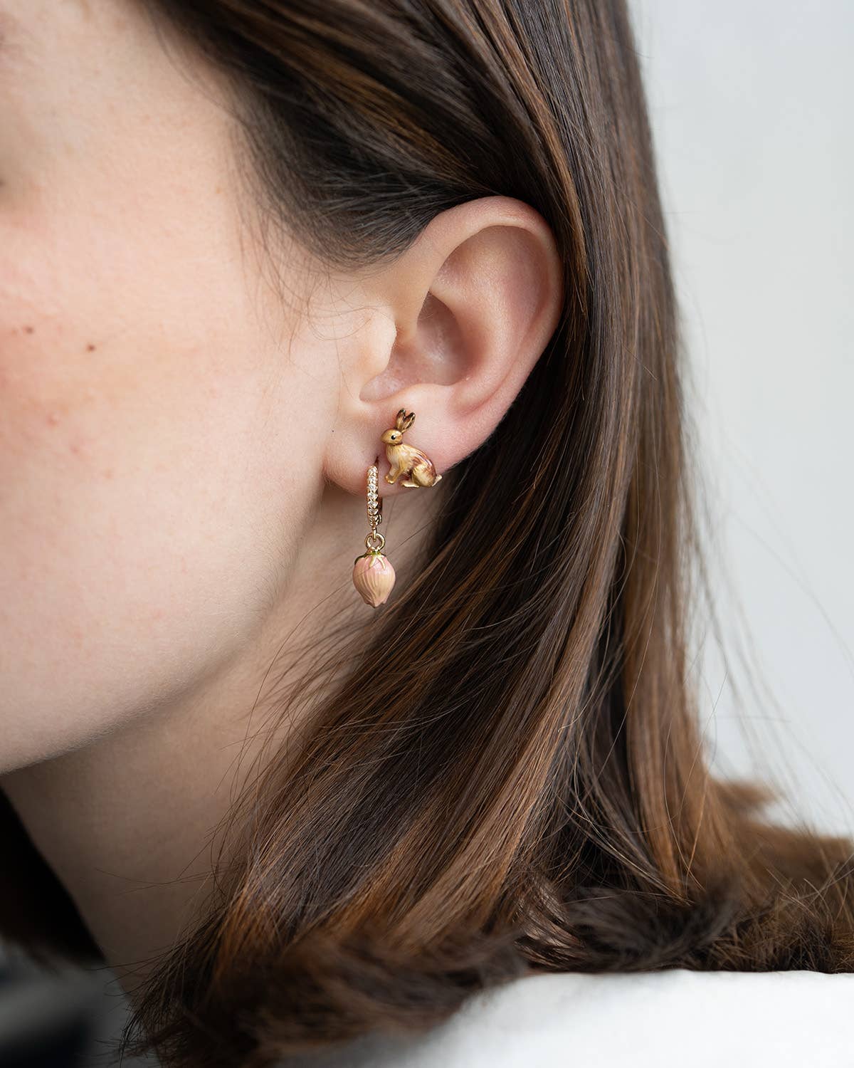 Rabbit Stud Earrings - Out of the Blue