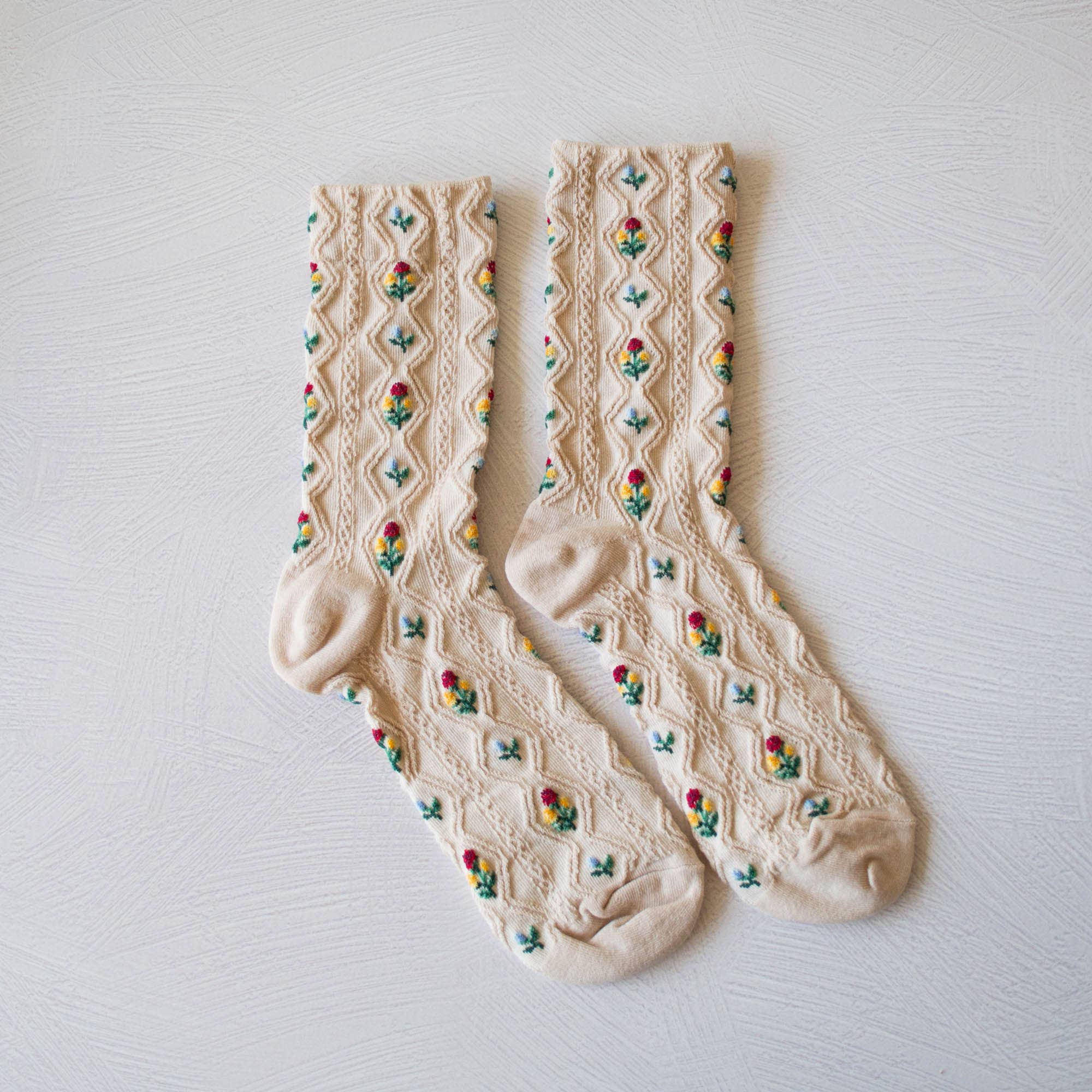 Romantic Floral Socks - Out of the Blue