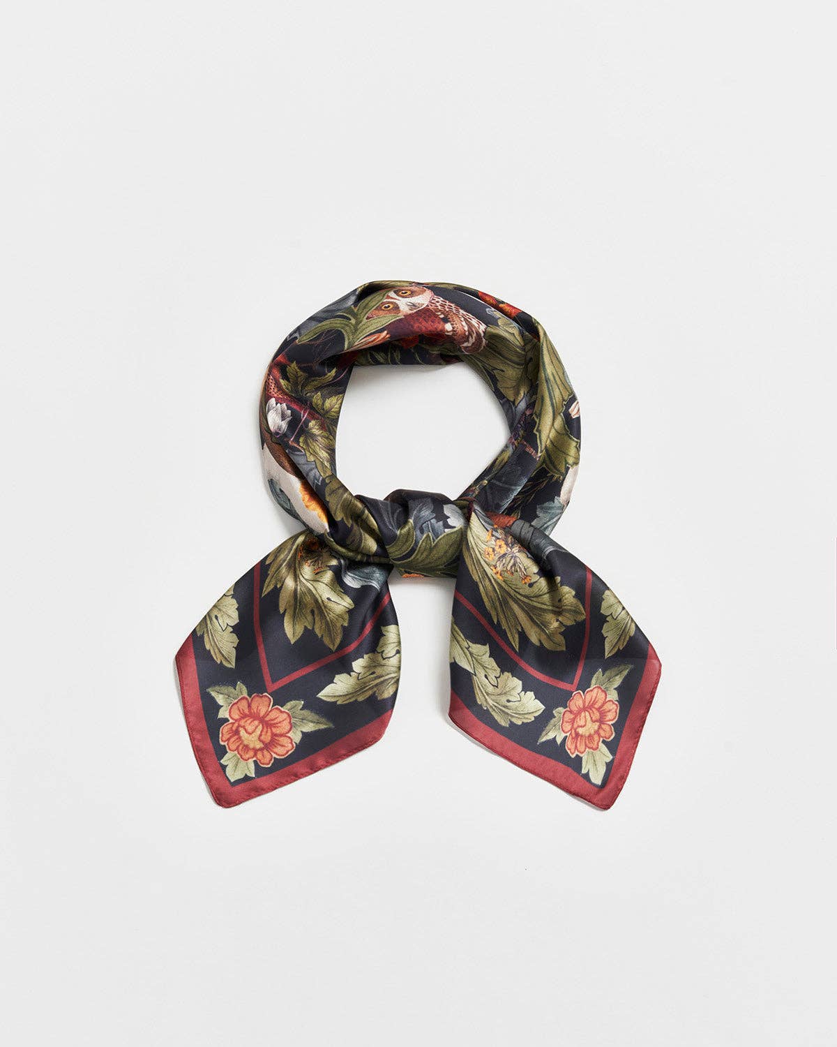 Winter Solstice Tales Green Square Scarf - Out of the Blue