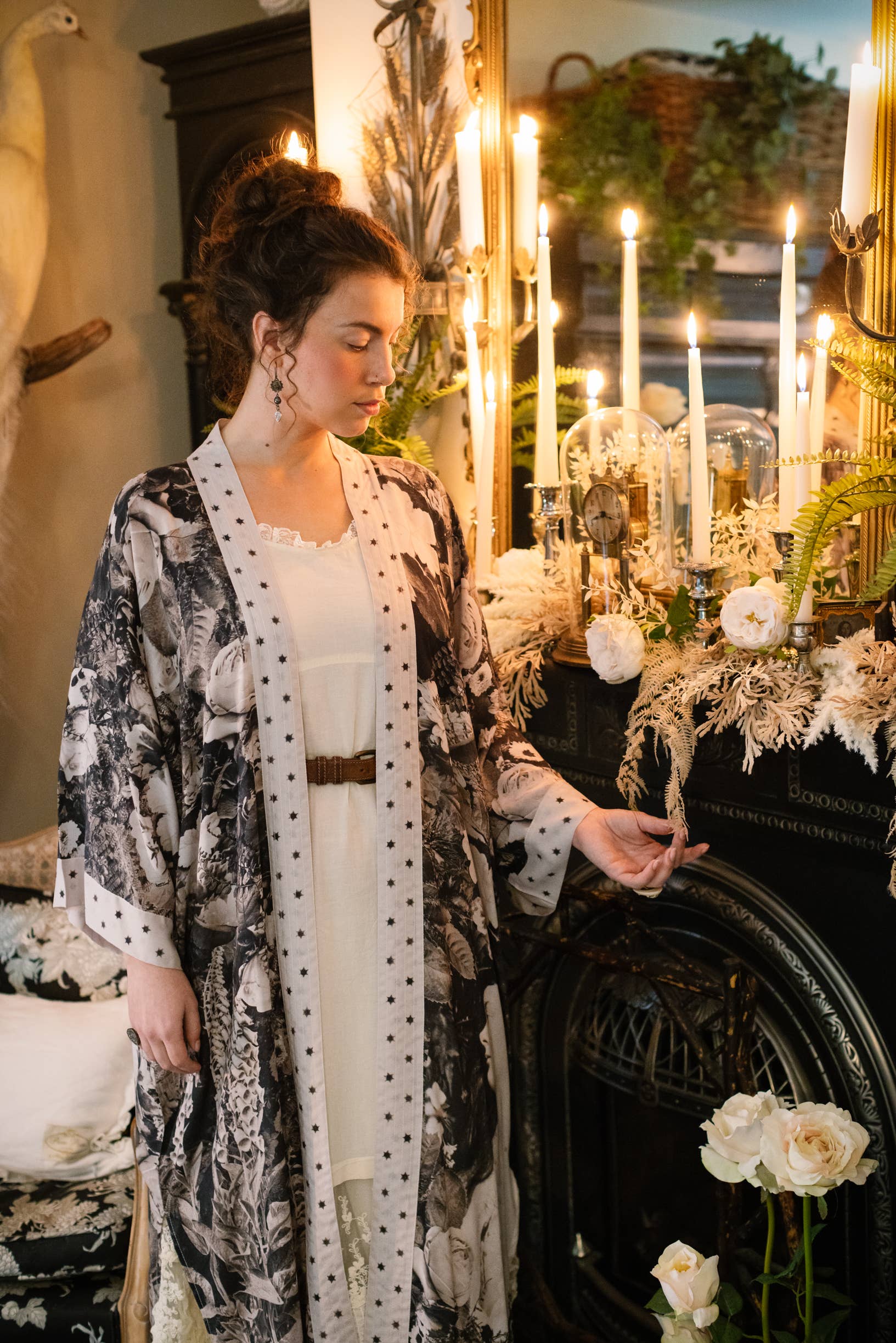 The Looking Glass Bamboo Duster Kimono Robe - Out of the Blue