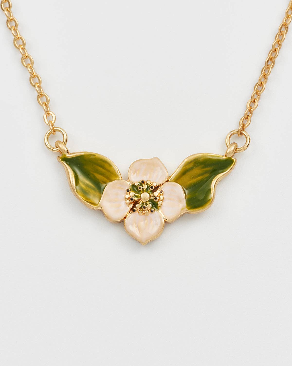 Poppy Anemone Gold Chain Necklace - Out of the Blue