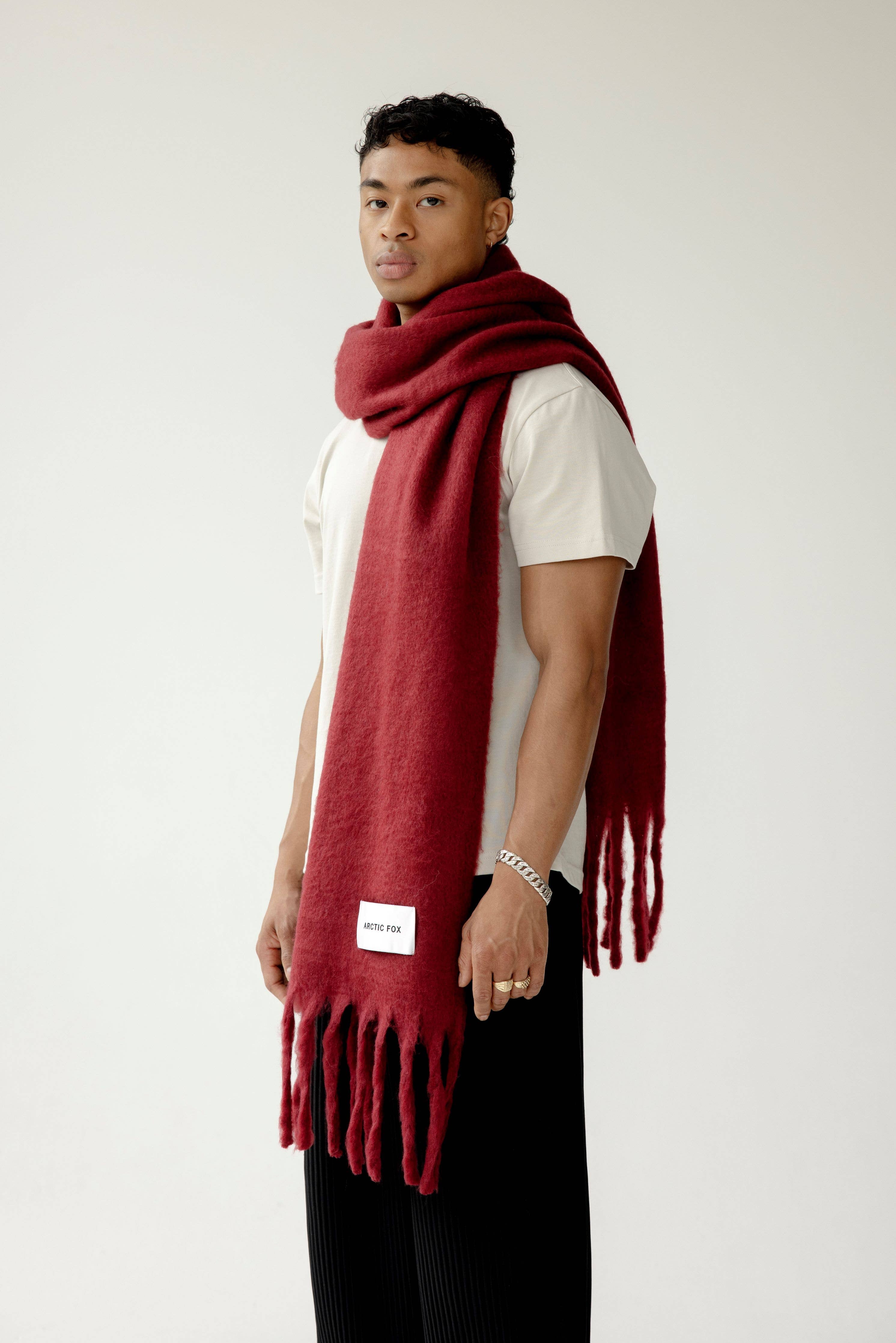 The Reykjavik Scarf - 100% Recycled - Burgundy - FW25 - Out of the Blue