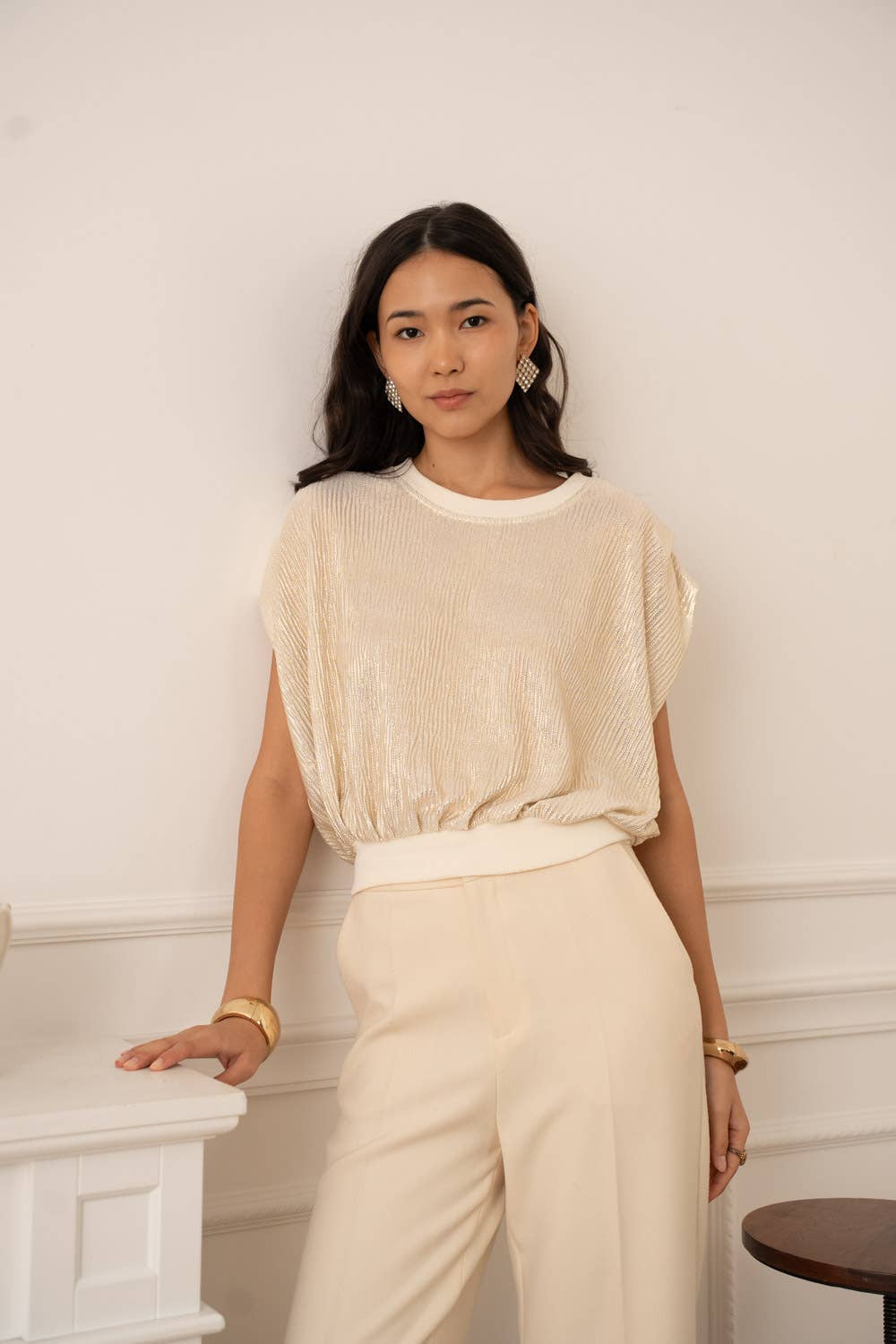 Alizée Christmas Shiny T-shirt - CK08203-5 - Out of the Blue